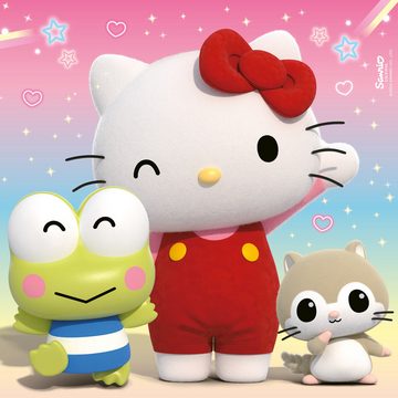 Ravensburger Puzzle Hello Kitty, Abenteuer in Cherry Town, 147 Puzzleteile, Made in Europe, FSC® - schützt Wald - weltweit