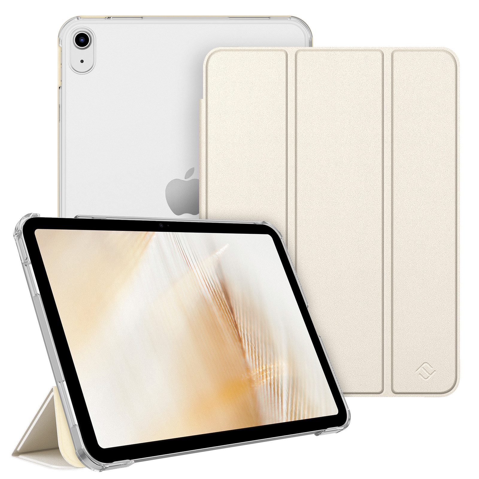 Fintie Tablet-Hülle für iPad 11. Generation 2025 (A16) 11 Zoll, iPad 10. Generation 2022 10.9 Zoll, Ultradünn Case mit transparenter Rückseite Abdeckung, Auto Schlaf/Wach
