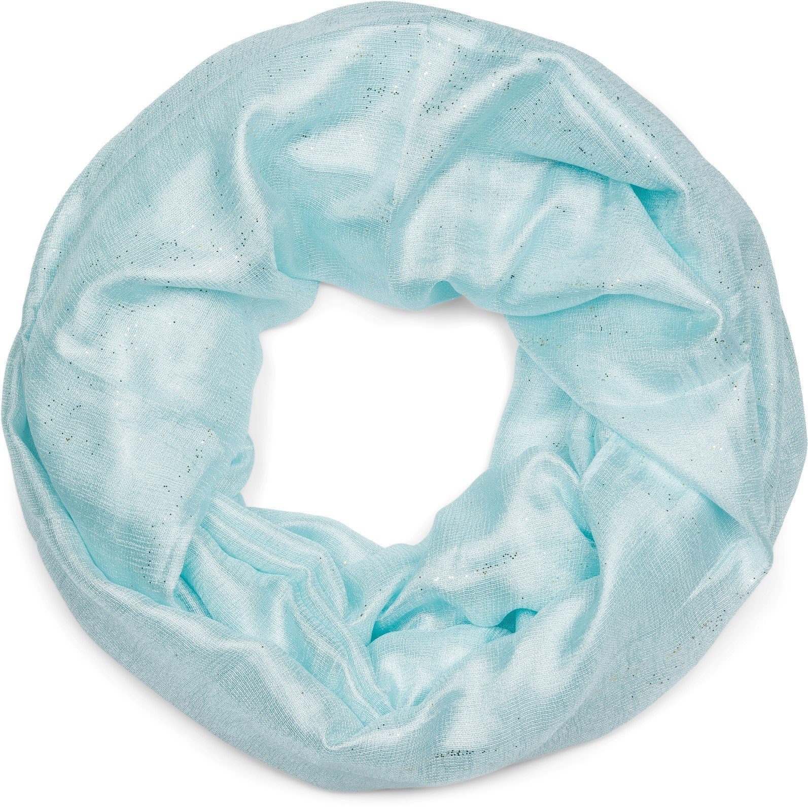 styleBREAKER Loop Seidiger Einfarbiger Loop Glitzer, günstig online kaufen
