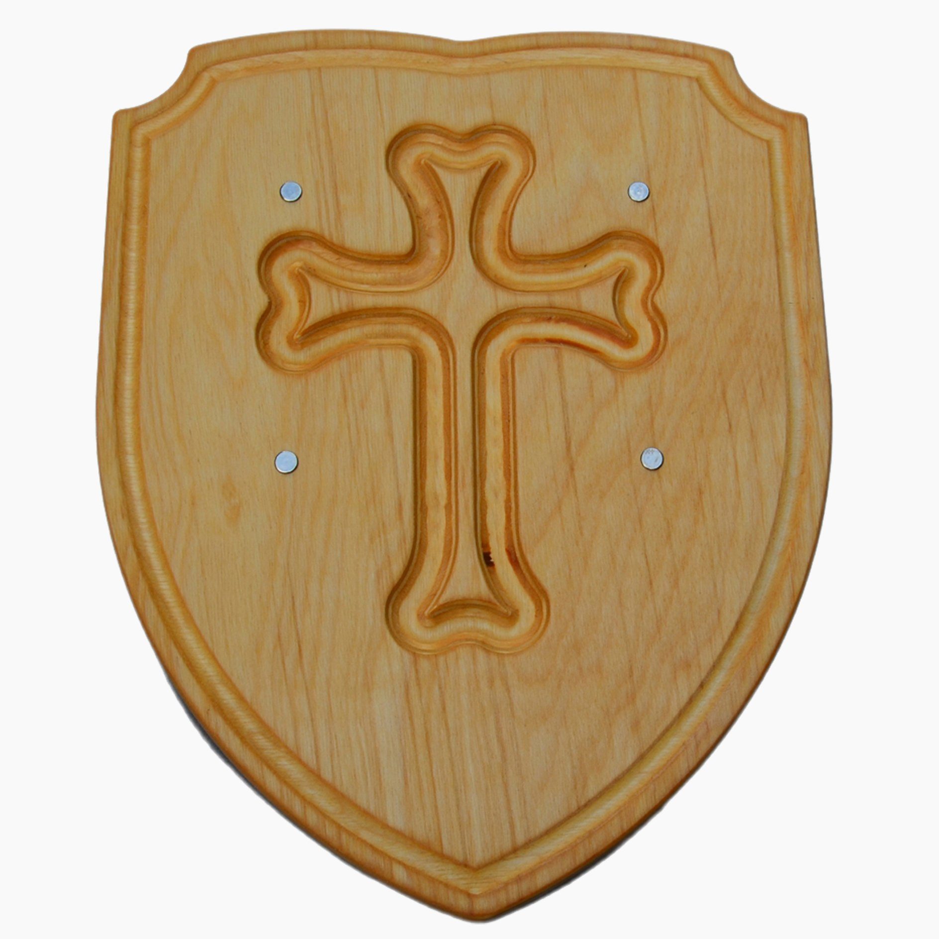 Madera Игрушкиe Игрушки-Ritterschild Schild Kreuz, (packung, 1-tlg., set), Vielfach erprobt im ritterlichen Spiel. Aus 8mm Starkem Holz