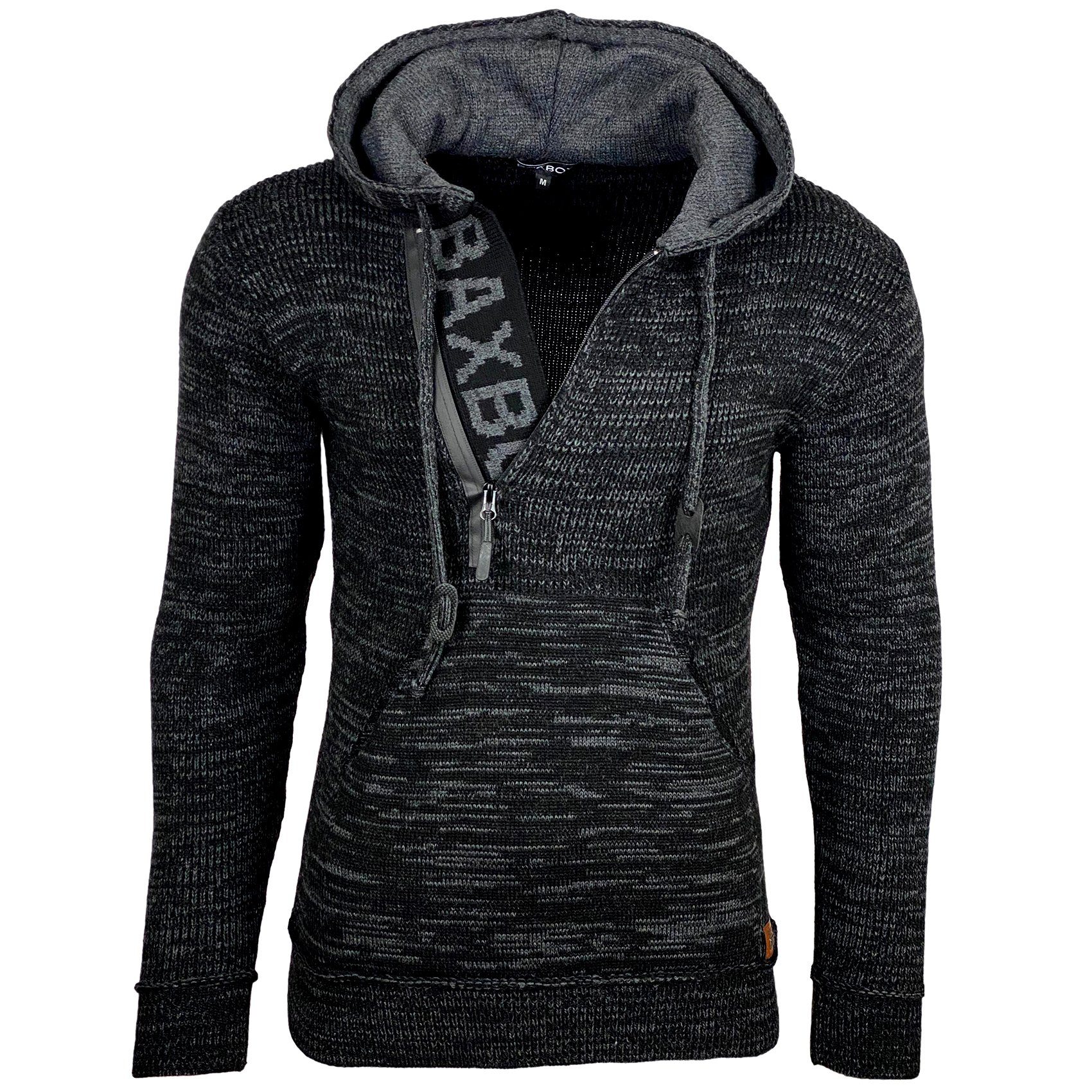 Baxboy Strickpullover Herren Winter Kapuzenpullover Kapuzenjacke günstig online kaufen