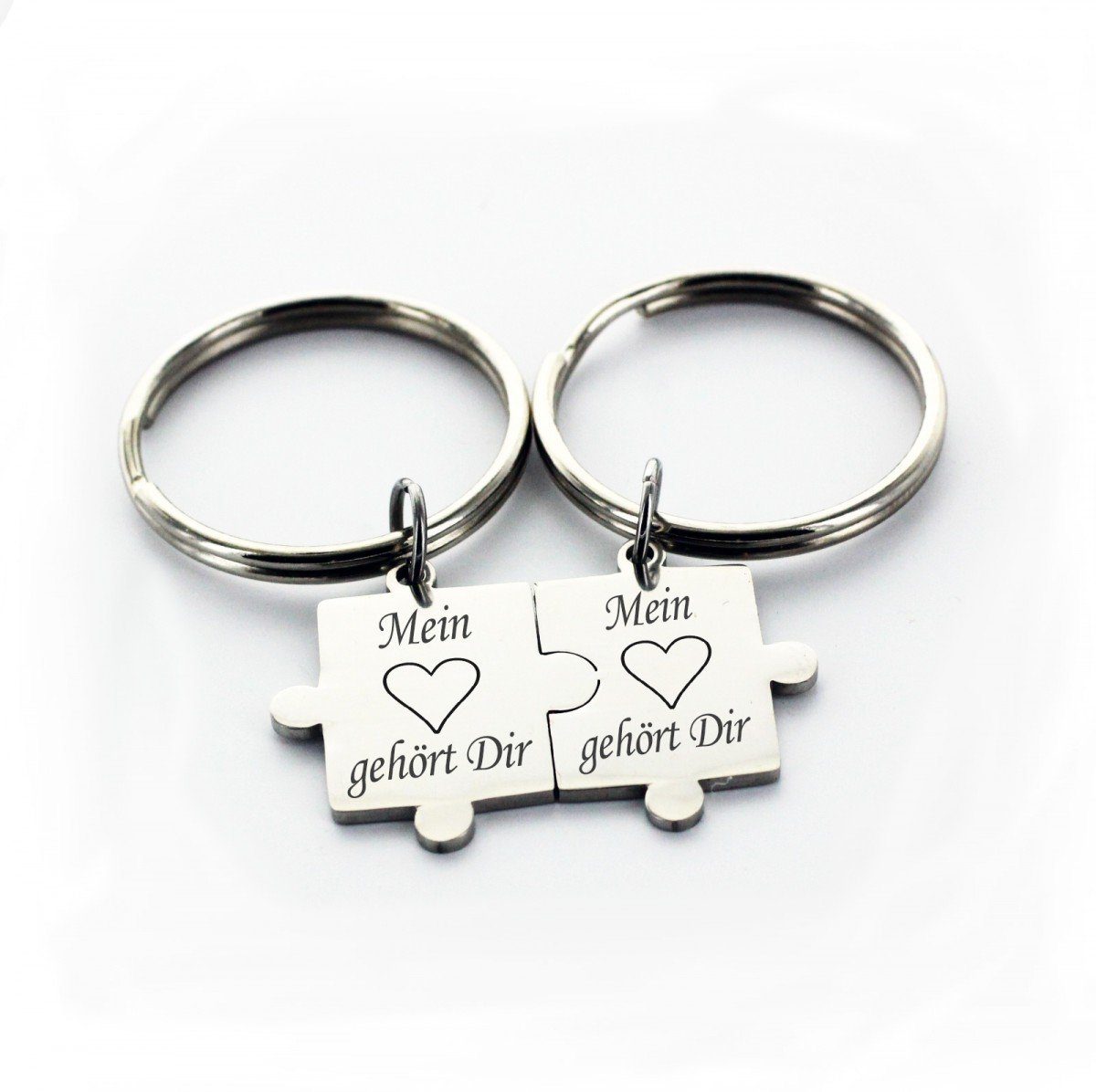 Lieblingsmensch Schlüsselanhänger Partner Set Puzzleteile - Mein Herz gehör günstig online kaufen