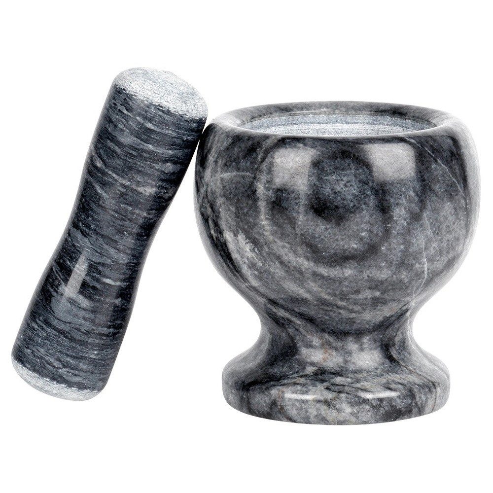 Vilde Mörser Granit spülmaschinengeeignet mit Stößel, (2-tlg., Mörser mit Stößel), 11 cm Durchmesser, 12.5 cm Stößellänge – Bild 3 von 5