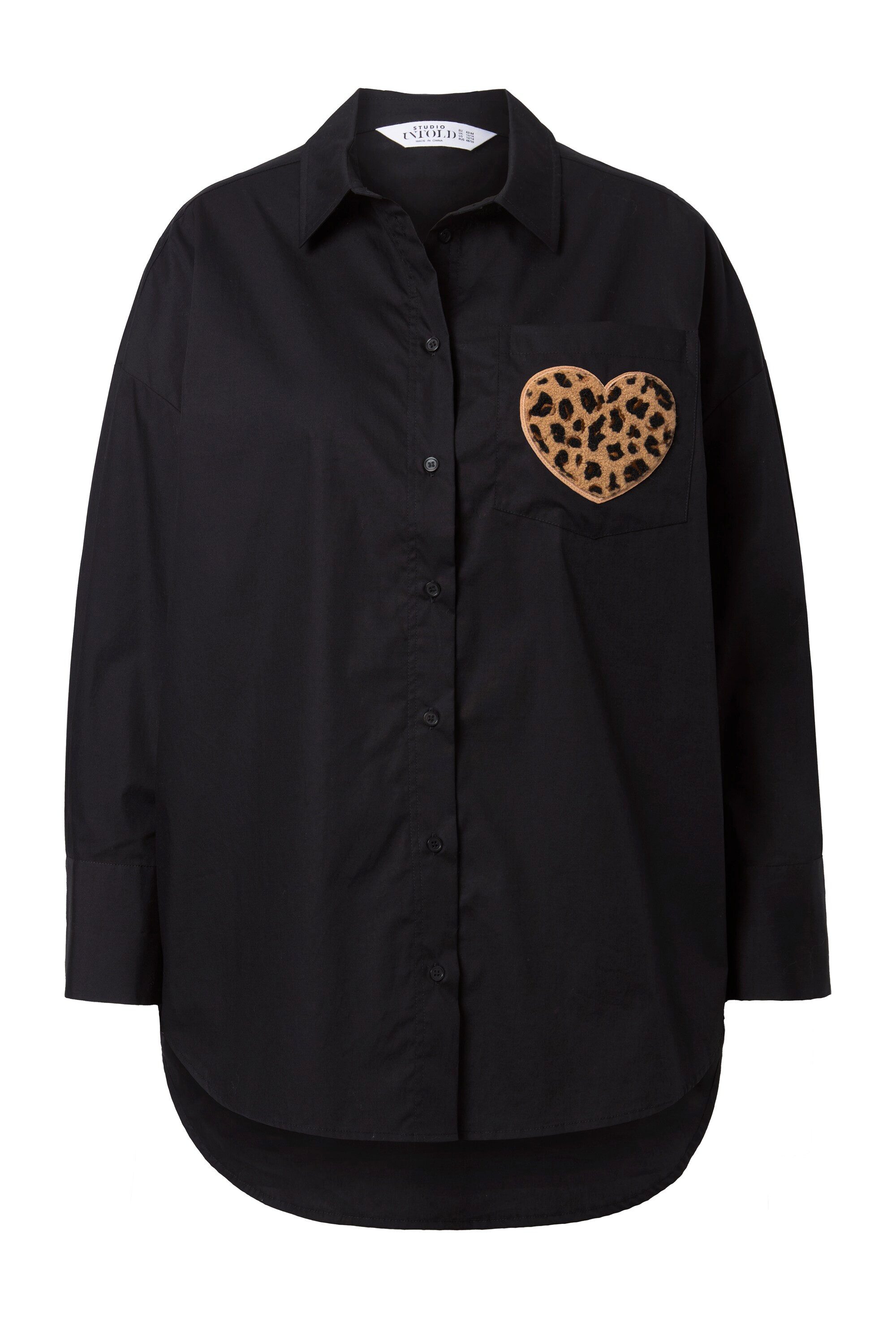 Studio Untold Hemdbluse Hemdbluse oversized Rückenprint günstig online kaufen