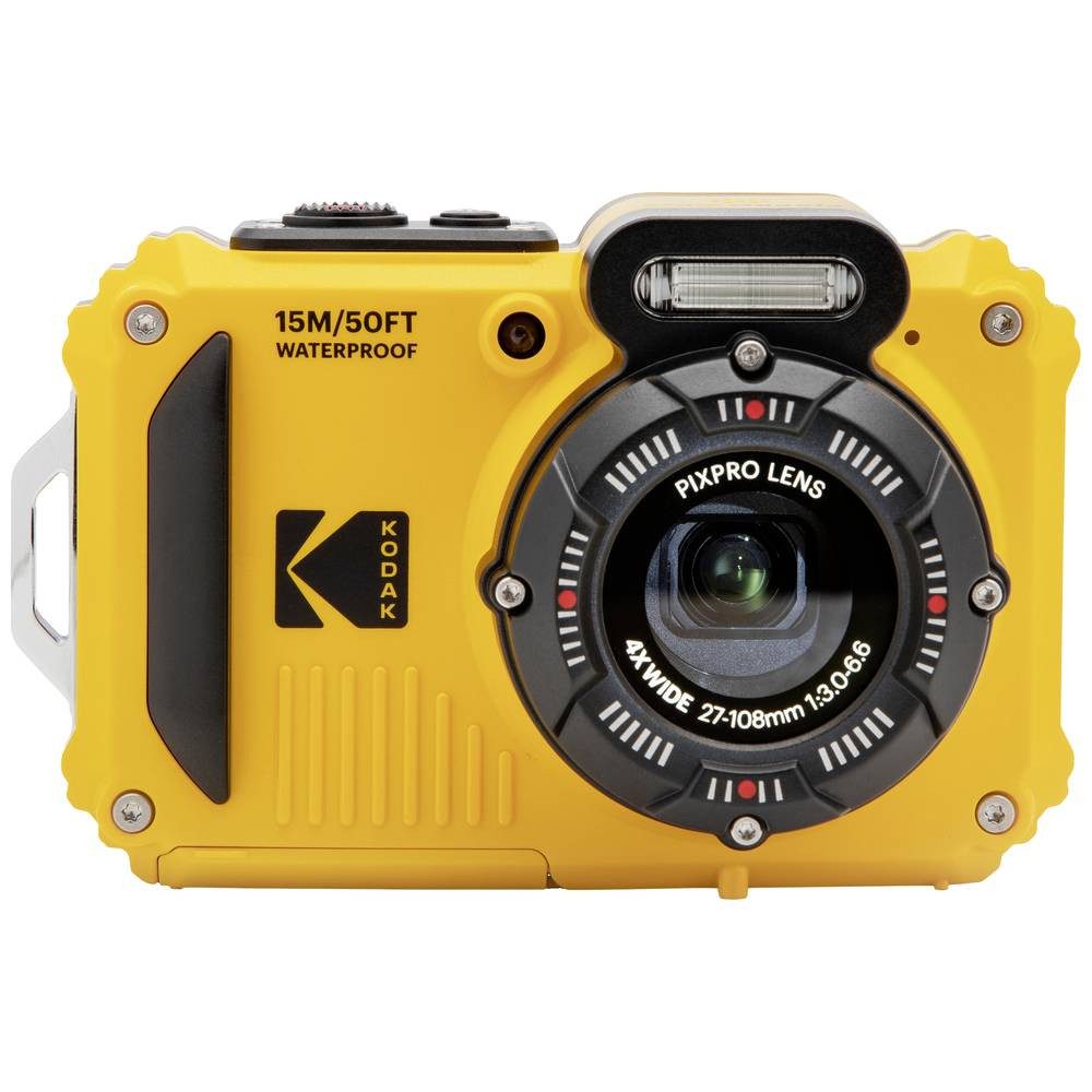 Kodak Pixpro WPZ2 Wasserdichte Kamera, + 2 Ersatzakkus und 16 GB WPZ2YL6 Kompaktkamera