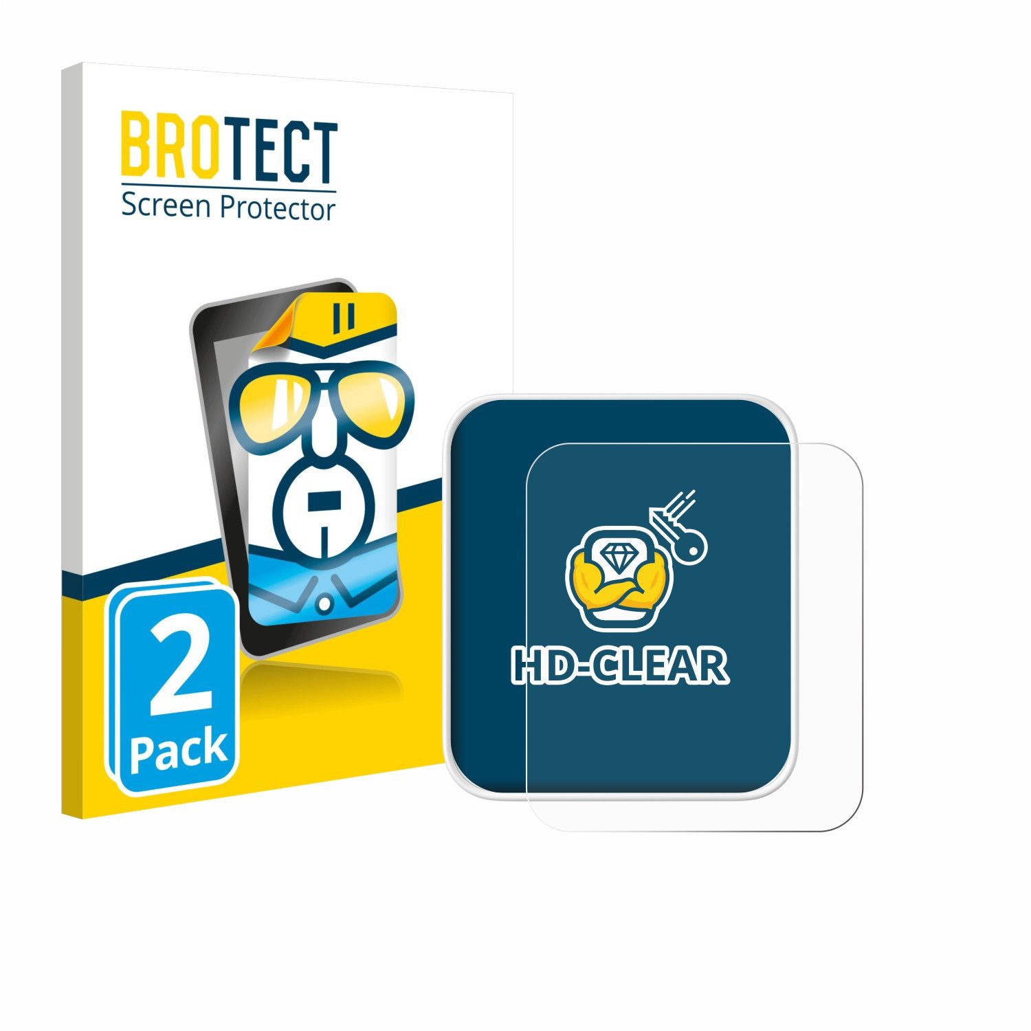 BROTECT Displayschutzfolie Schutzfolie für SwitchBot Hub 2, 2 Stück, Displayschutz Schutz Folie Klar Transparent