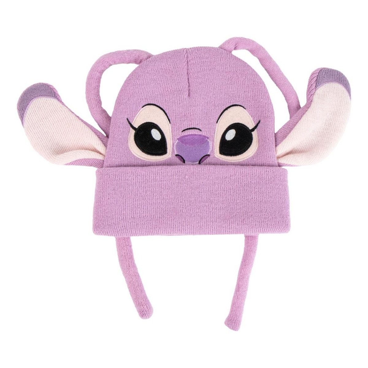 Cerda Beanie Disney Stitch Lila Mütze für Kinder Beanie Design Wintermütze