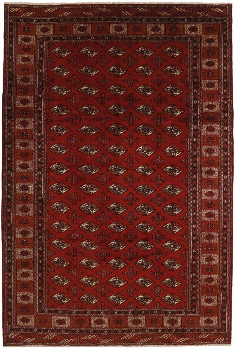 Orientteppich Turkaman 253x381 Handgeknüpfter Orientteppich / Perserteppich, Nain Trading, rechteckig, Höhe: 6 mm