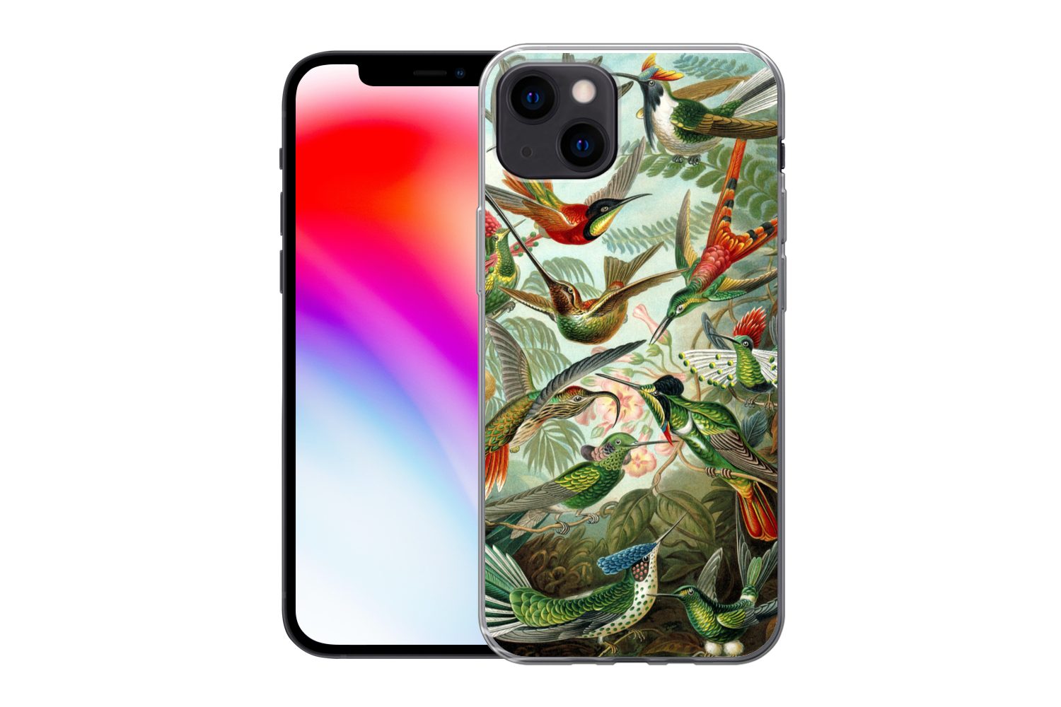 MuchoWow Handyhülle für Apple iPhone 13 Trochilidae - Alte Meister - Kunst, Smartphone-Bumper, Print, Handy Schutzhülle Dünn