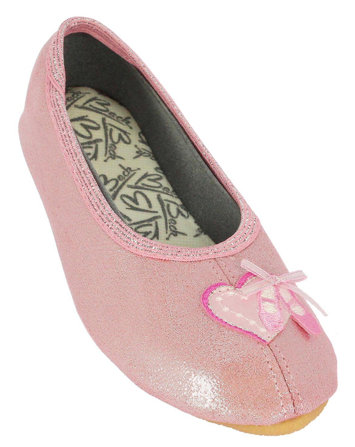 Beck Schläppchen Ballett Gymnastikschuh (wunderschöne Glitzerschuhe, für Ballett-Mäuse) robuste Materialien, rutschfeste Laufsohle