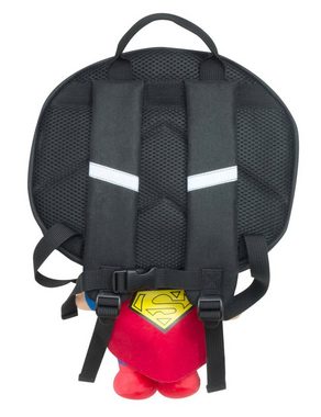 soma Kinderrucksack Superman 3D Rucksack für Kinder 40cm DC Comic Tasche Schwarz Super man, 5 Liter Fassungsvermögen & verstellbare Schultergurte