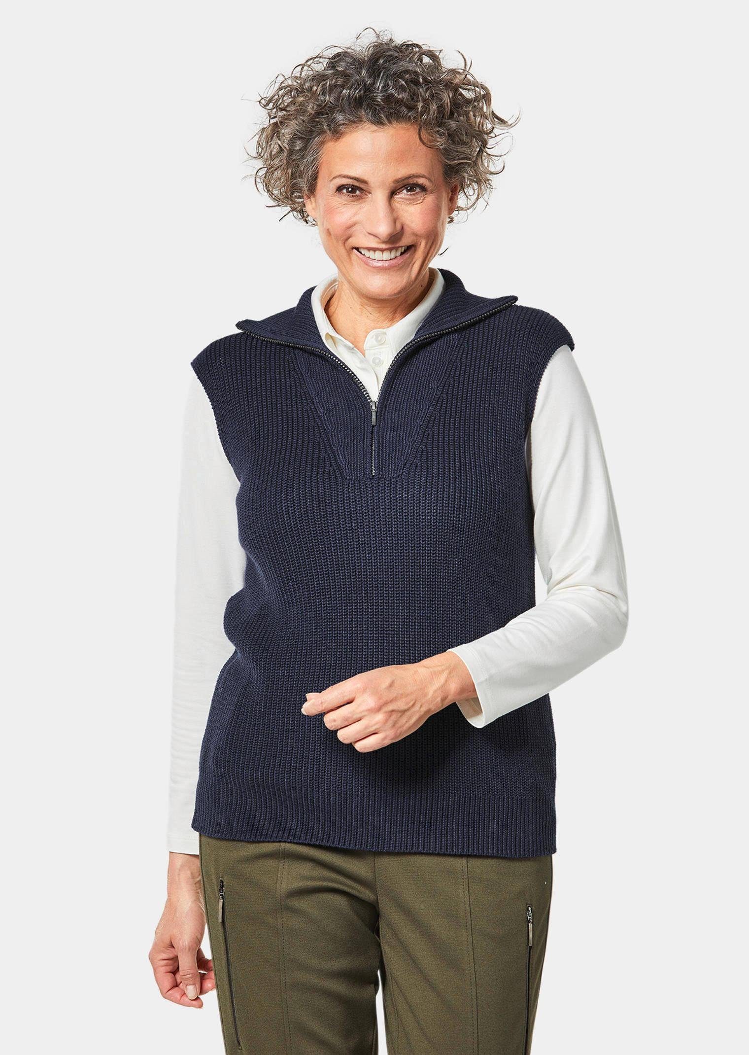 GOLDNER Pullunder Modischer Pullunder mit Troyerkragen günstig online kaufen