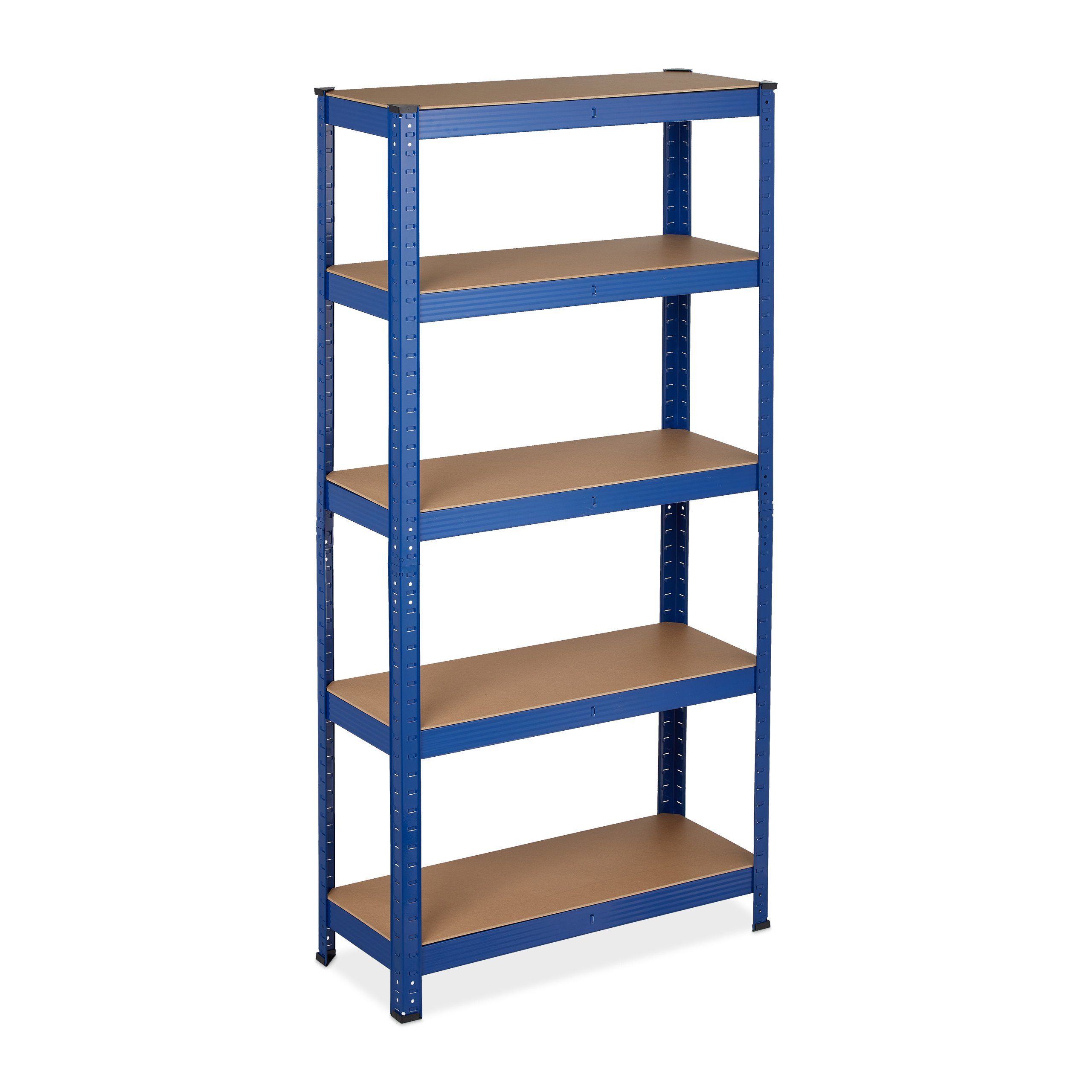relaxdays Schwerlastregal Blaues Schwerlastregal 875 kg günstig online kaufen