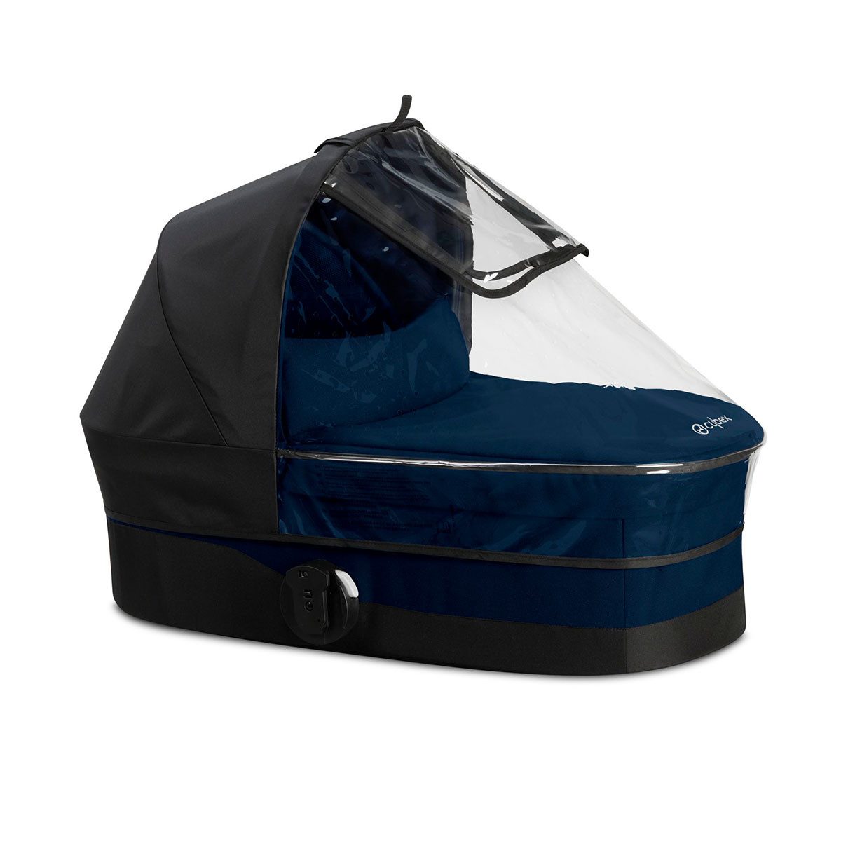 Cybex Kinderwagen-Regenschutzhülle Cybex Cot S Regenverdeck Transparent (1-St), passgenau für Cybex Cot S & Cot S Lux Babywanne