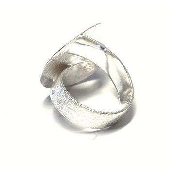 Edelschmiede925 Silberring Silberring 925 Sterling Silber eismatt - modern und auffallend #58