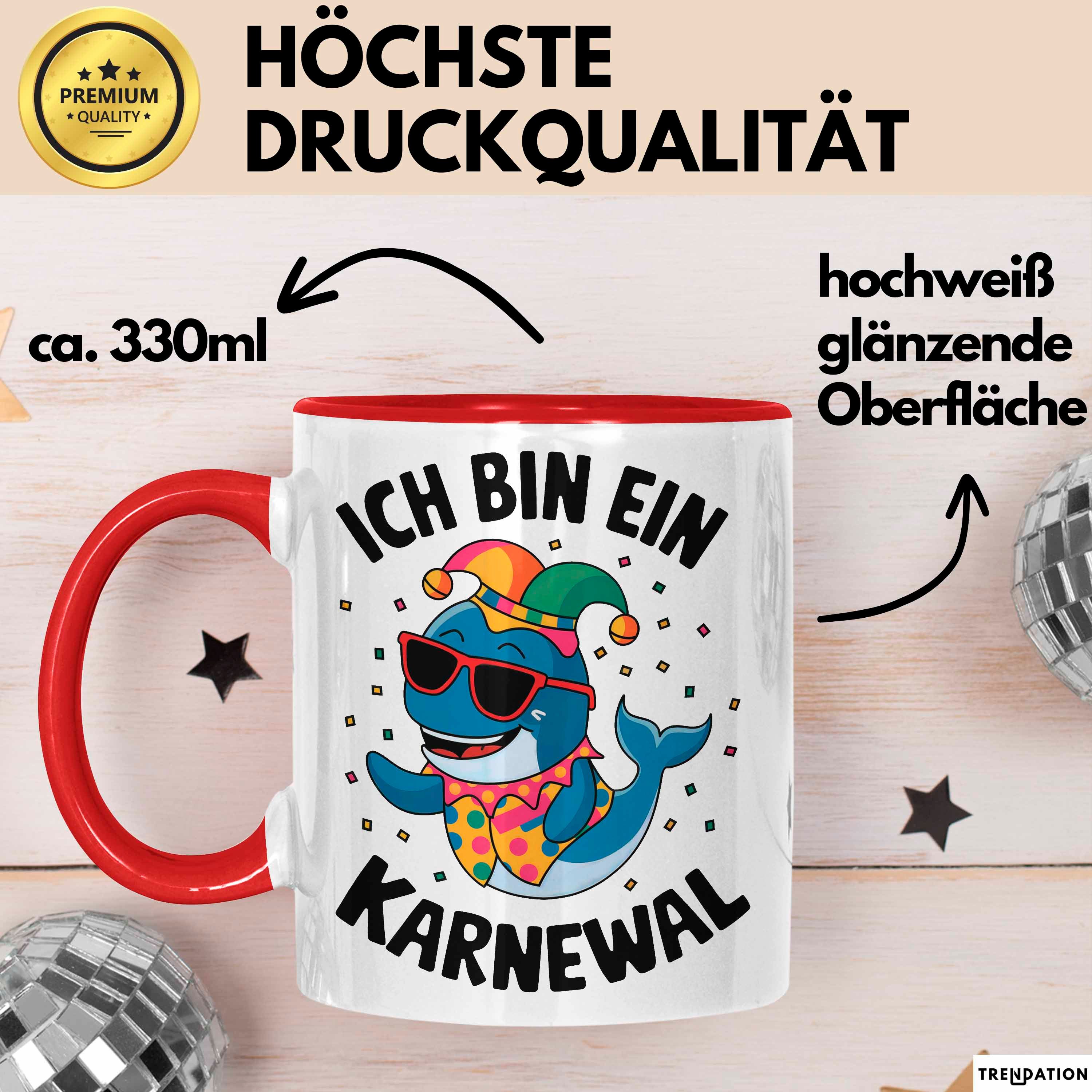 Trendation Tasse Kölner Karneval Tasse Geschenk Ich bin Karneval Fan