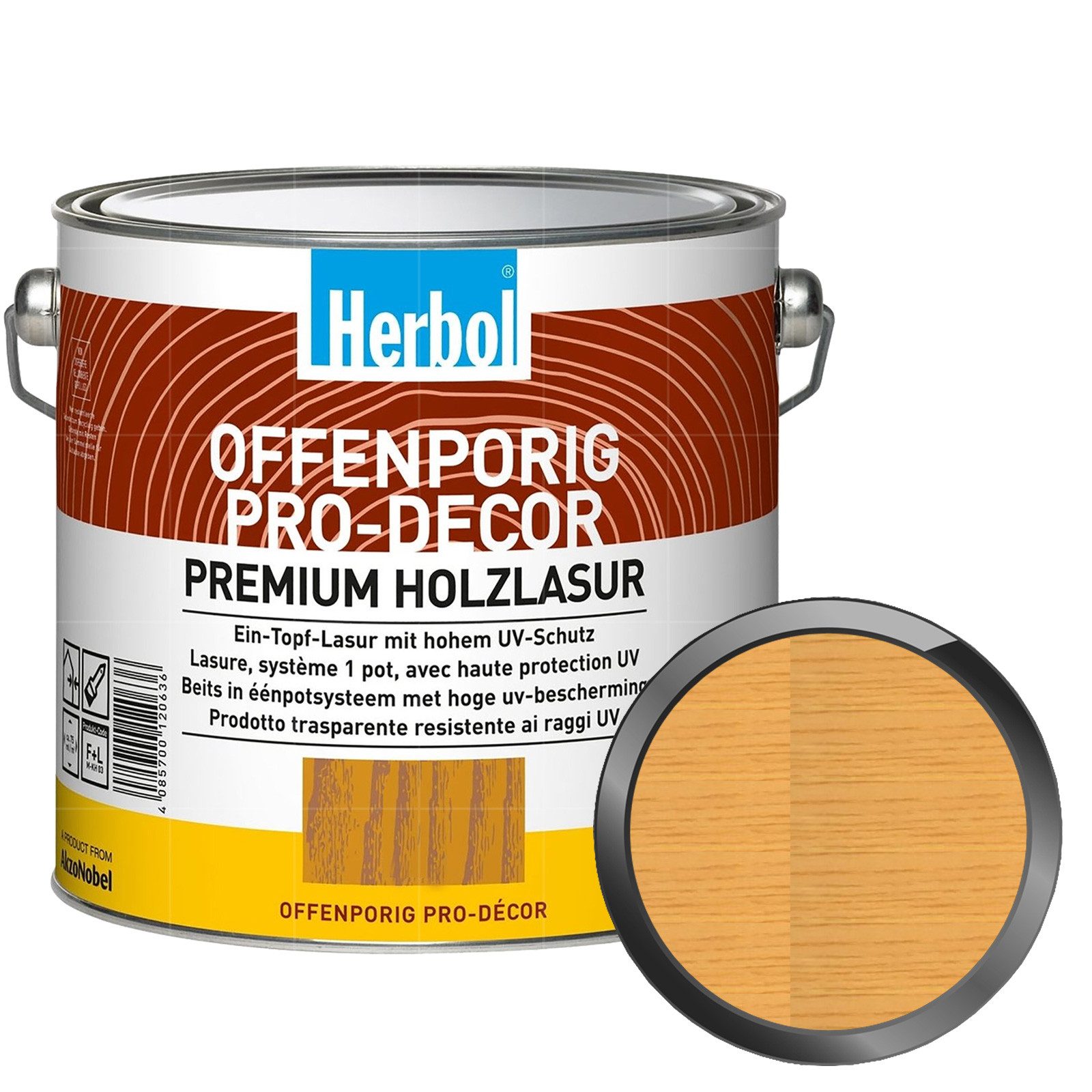 Herbol Lasur Offenporig Pro-Decor - 0.75 Ltr