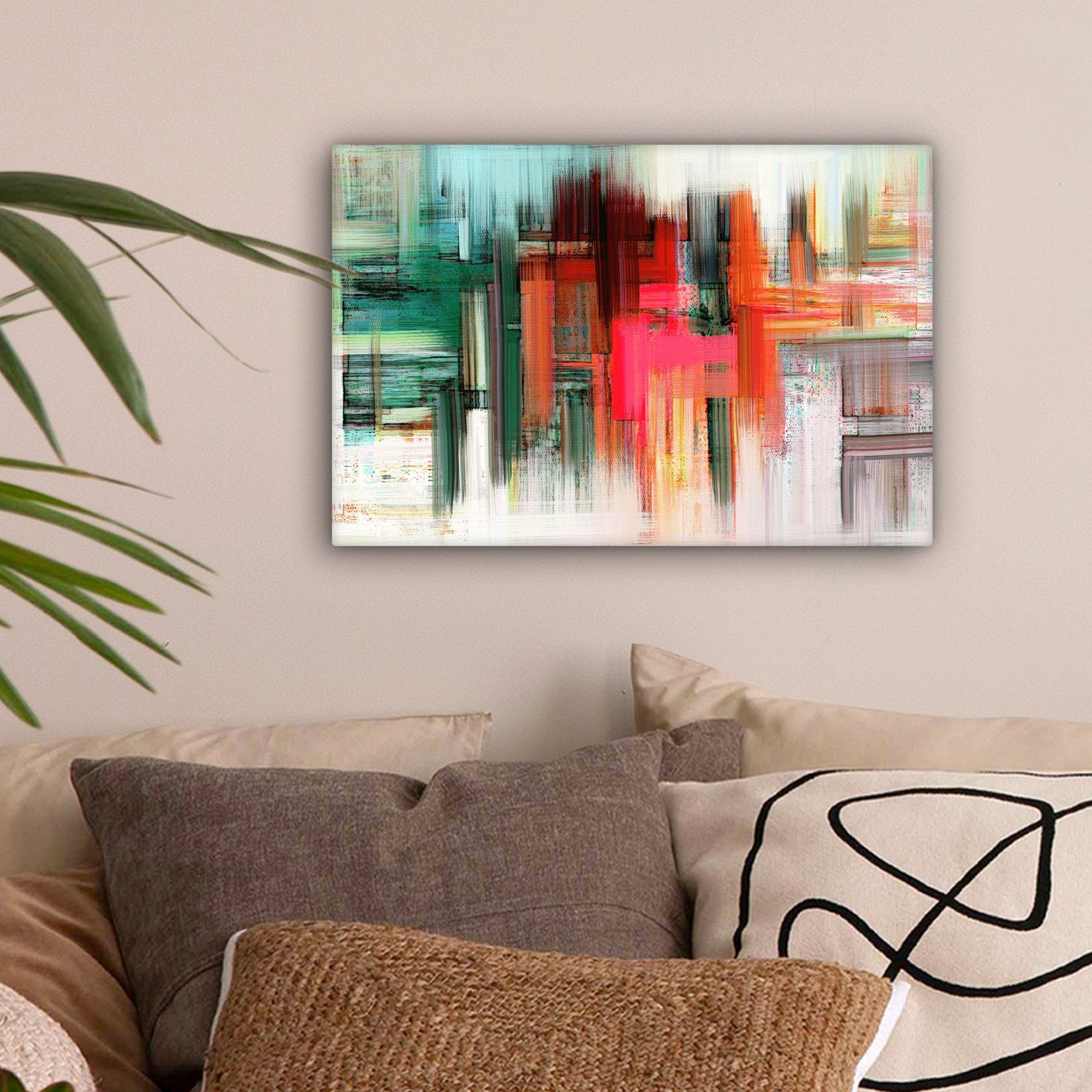 OneMillionCanvasses® Leinwandbild Ölfarbenoptik - Abstrakt, Fotodruck (1 St günstig online kaufen