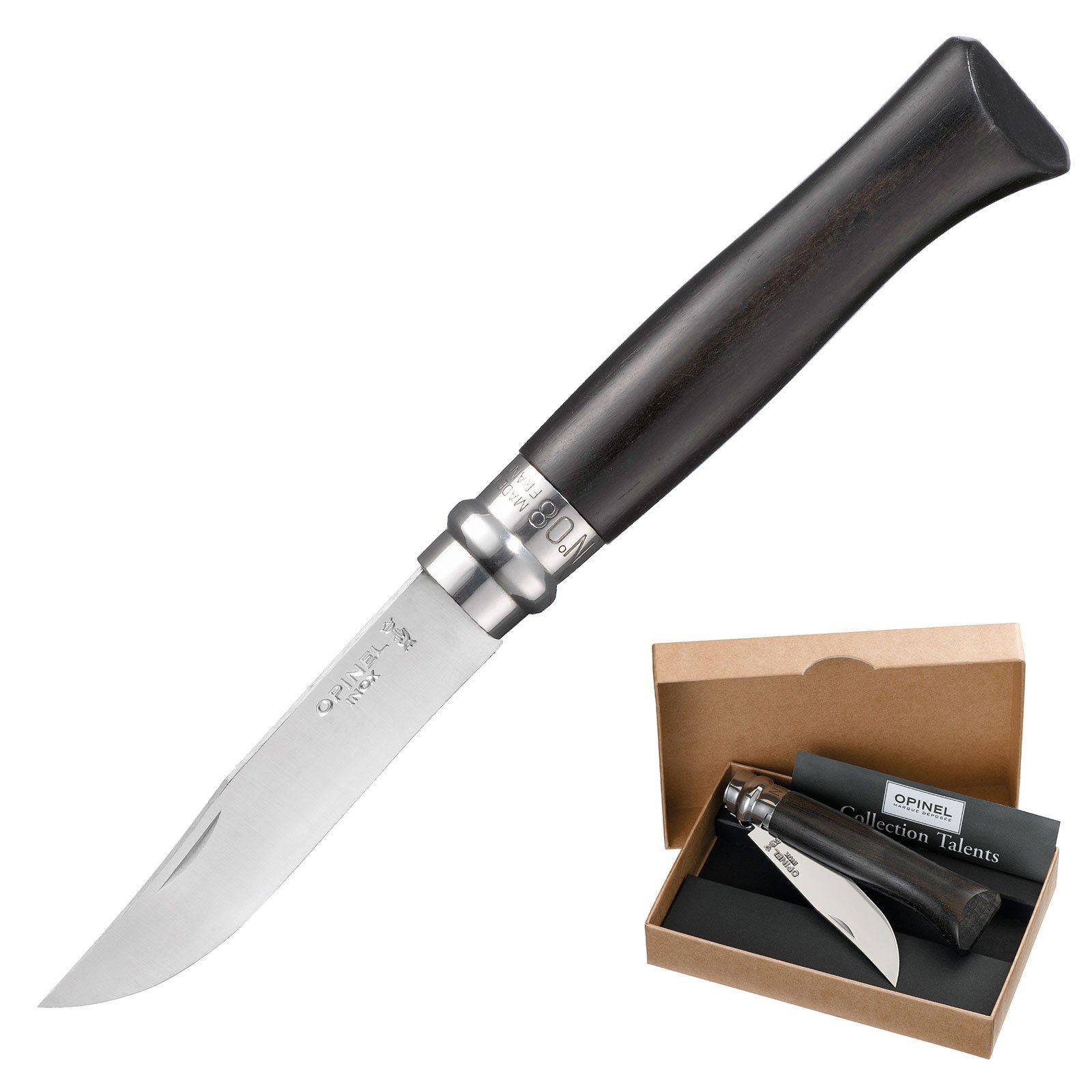Opinel Кишенькові ножі Klappmesser Nr.8 Кишенькові ножі, Outdoor Garten Ножі Stahl Ebenholz