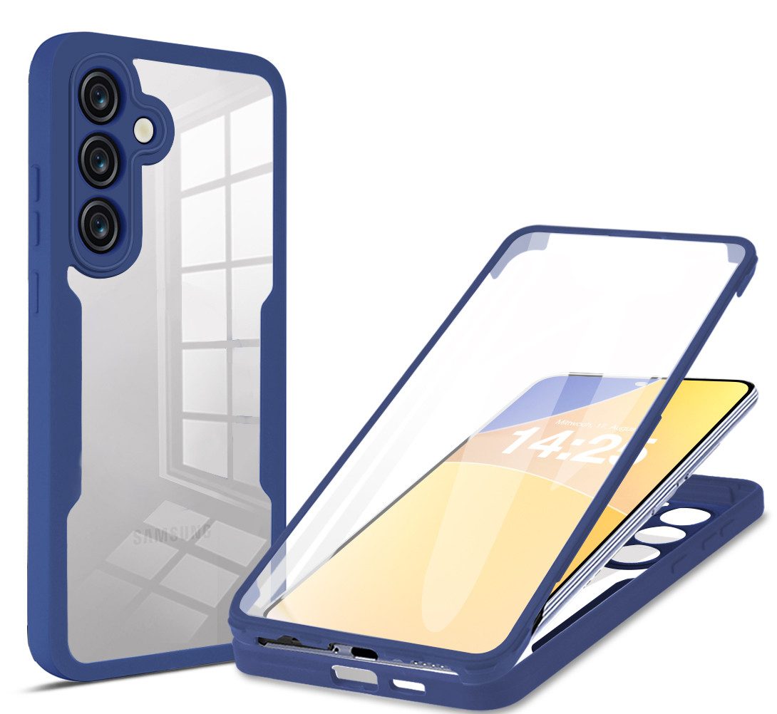 Tec-Expert Handyhülle 360 Grad Hülle für Samsung Galaxy A36 5G 6.64 Zoll, 6.64, Rundum Schutz Cover Case Hülle robust