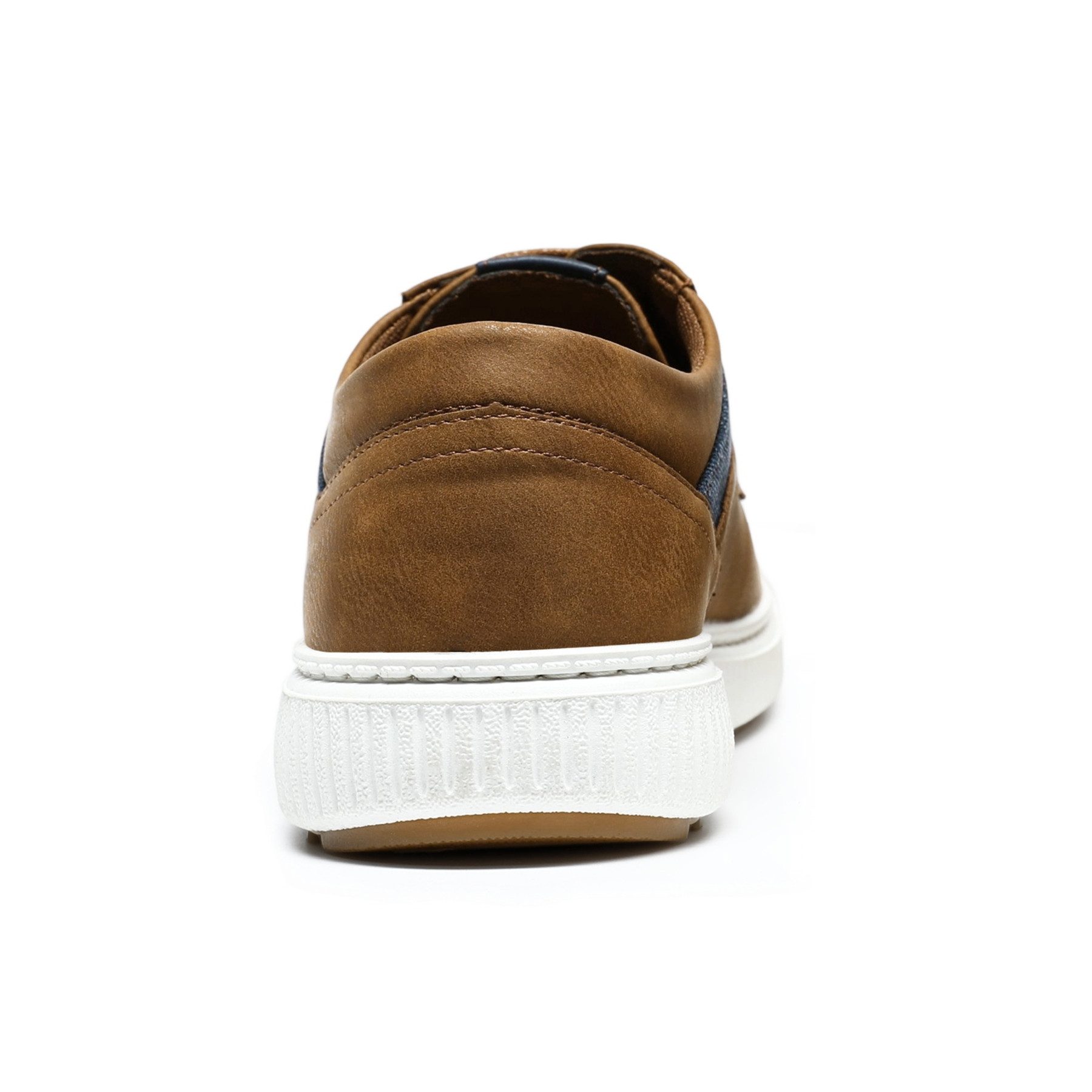 Allthemen Schnürschuh Herren Schnür-Halbschuhe im Kontrastlook Casual Freizeitsneaker – Bild 5 von 5
