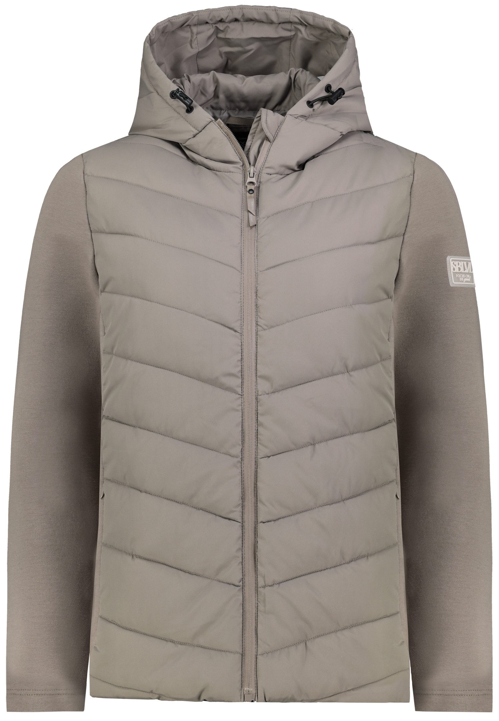 Steppjacke Damen Hybrid Jacke Leichte Übergangsjacke Kapuzenjacke