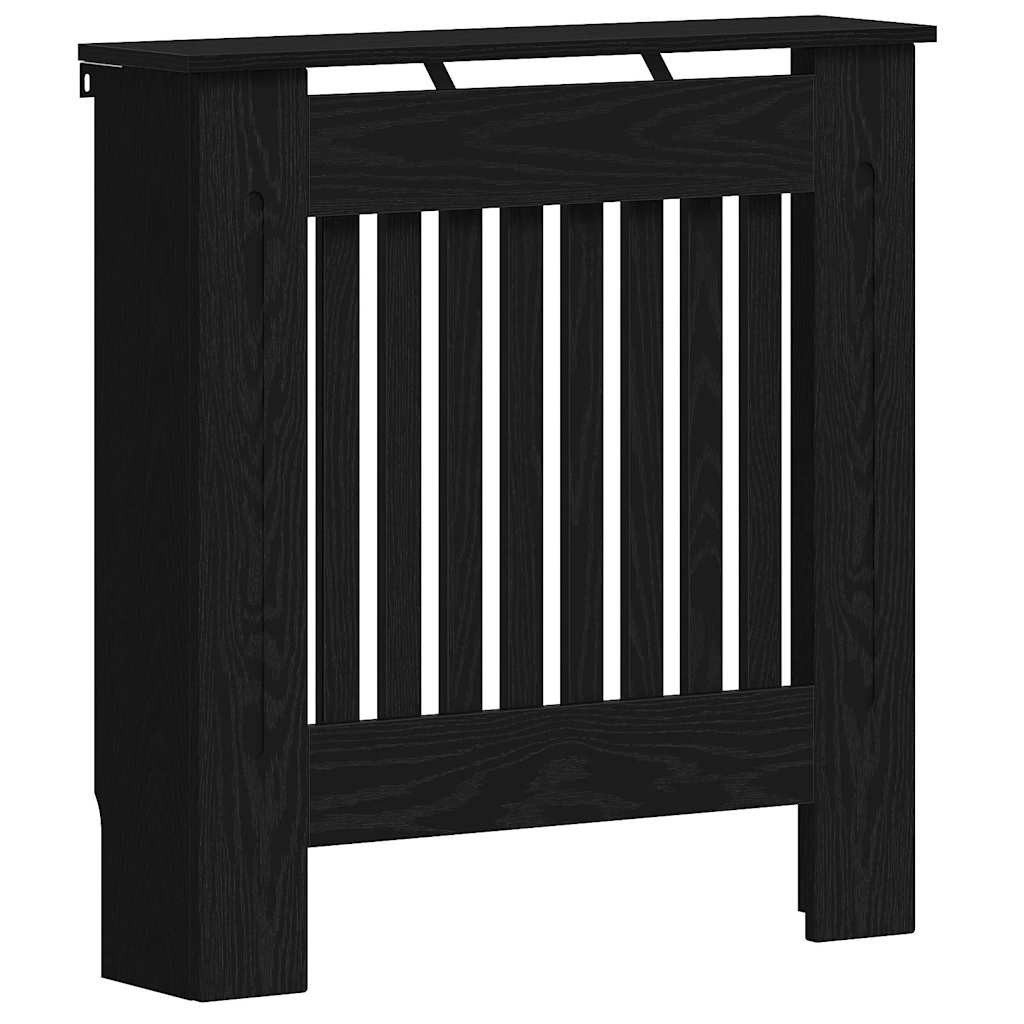 vidaXL Heizungsverkleidung, Heizkörperabdeckung Schwarz Eichen-Optik 78 x 19 x 81,5 cm