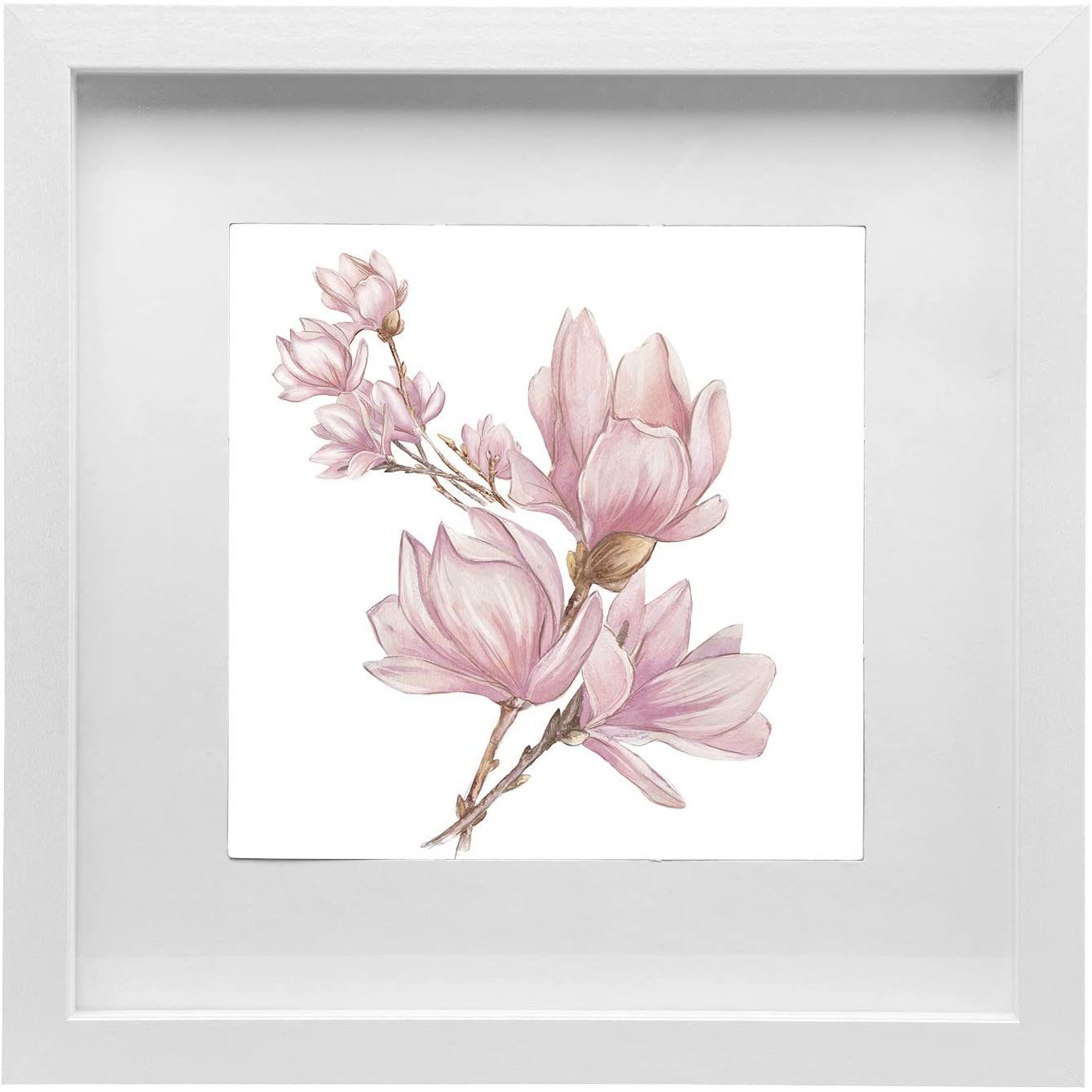 EUGAD Bilderrahmen, (1 St), Holzrahmen mit Papier-Passepartout, Glasscheibe günstig online kaufen