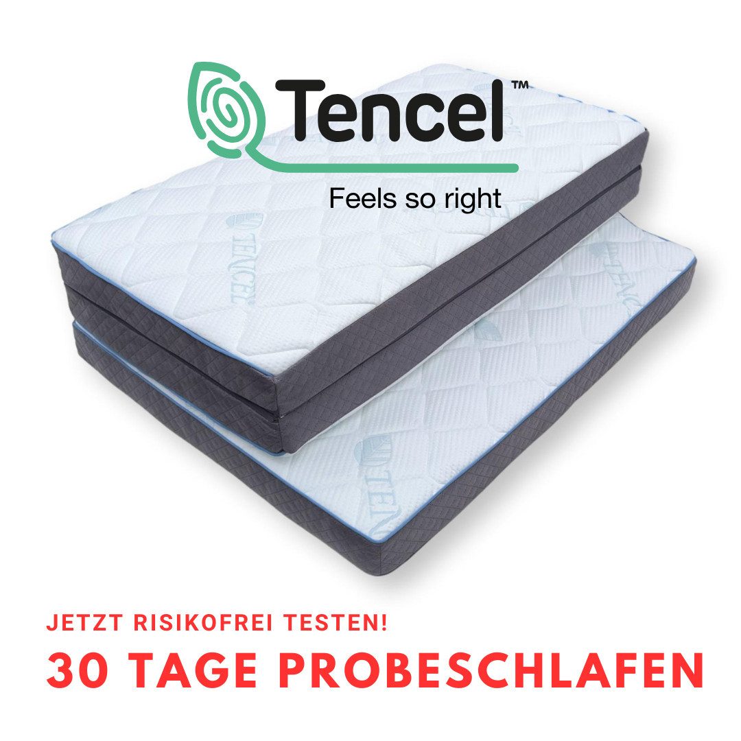 Klappmatratze für Mercedes Benz Marco Polo (V Klasse), MatratzenL.A.B®, 8 cm hoch, (Kaltschaum & Viscoschaum, Härtegrad H2 mittel), 8x108x200 cm TENCEL™ Lyocell, Velours Polsterstoff in Alcantara Optik