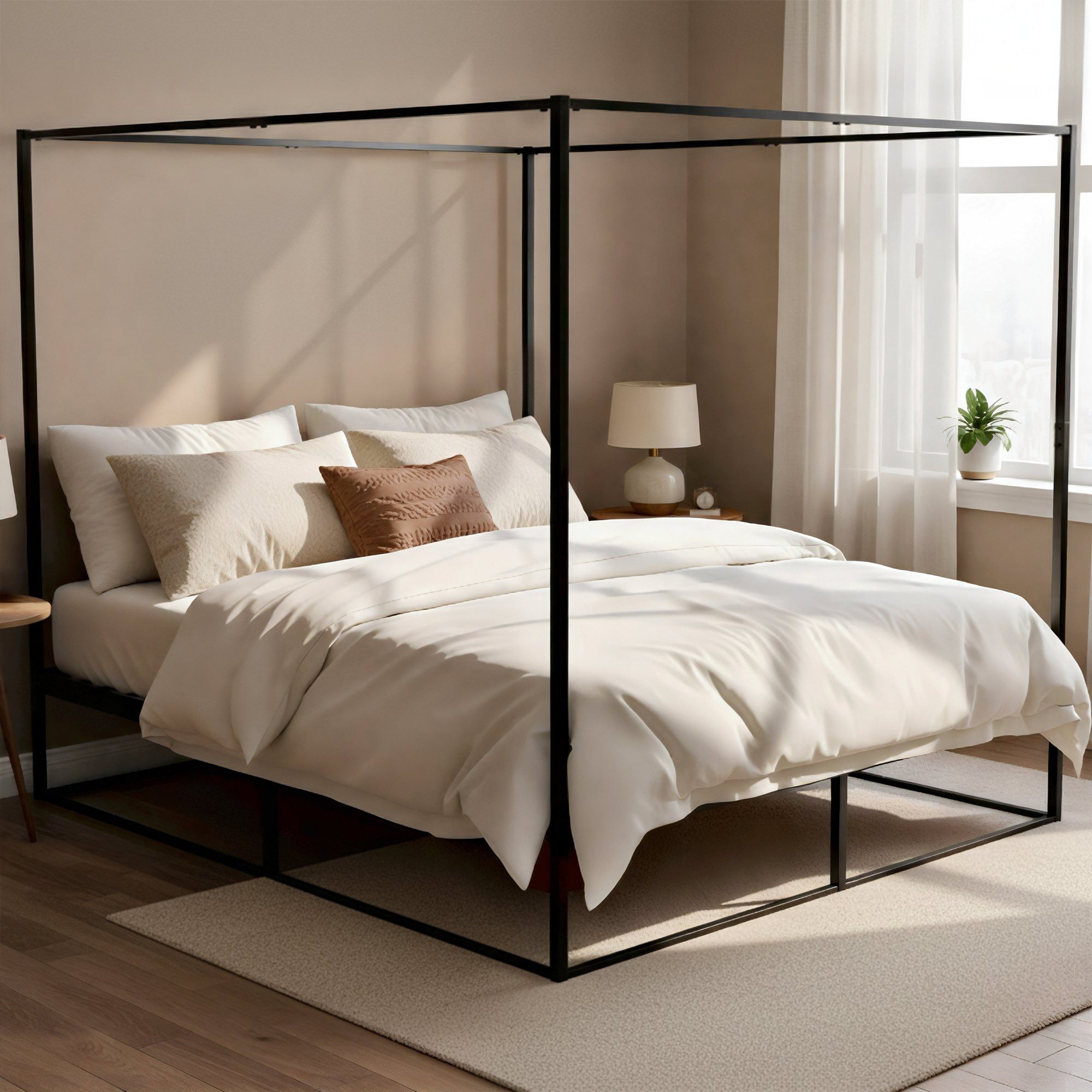 CLP Metallbett Batoni (1er), Himmelbett aus Metall, mit Lattenrost günstig online kaufen