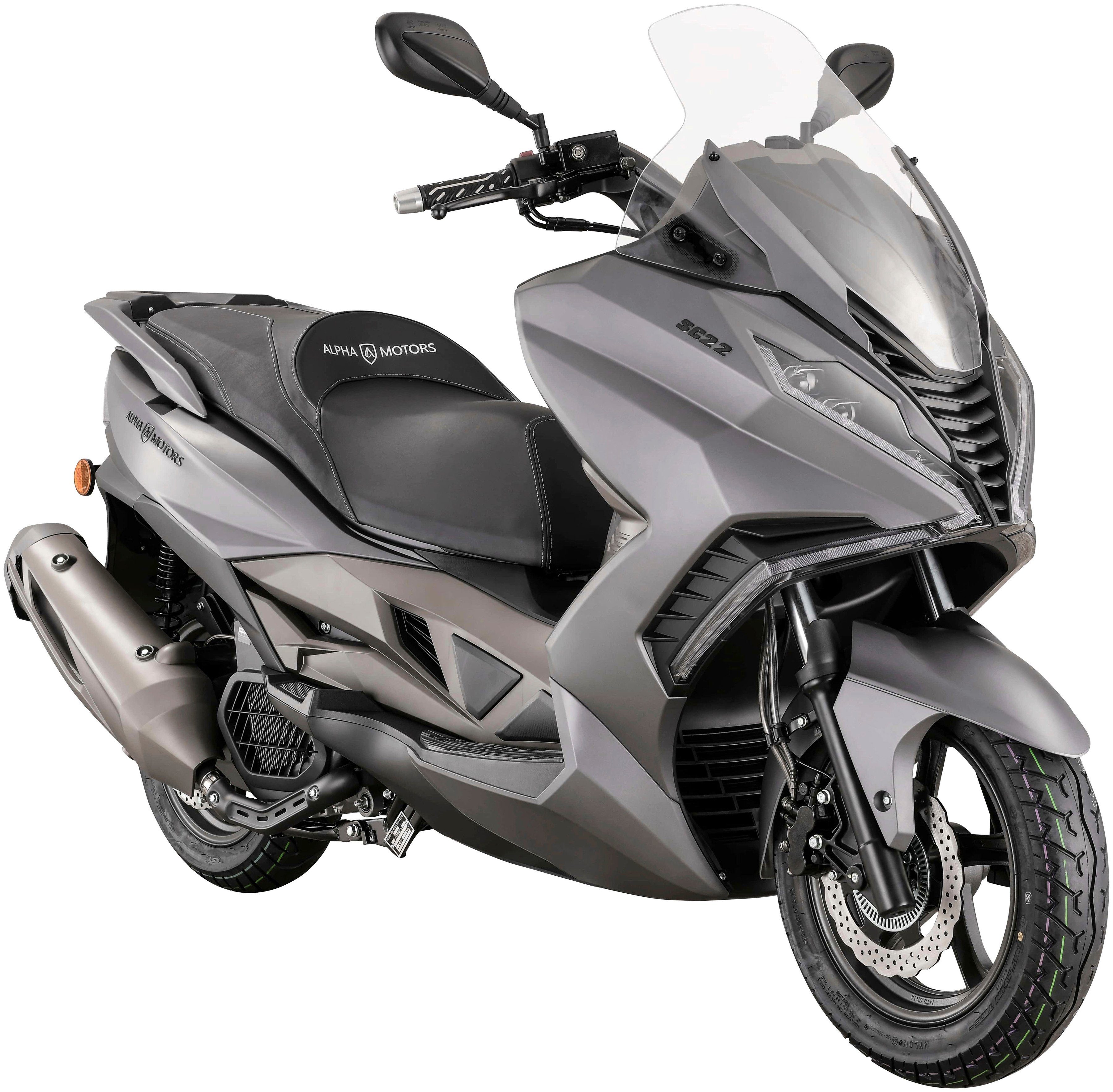 Alpha Motors Motorroller Sport Cruiser 22, 125 ccm, 95 km/h, Euro 5+, mit Lenkerschloss