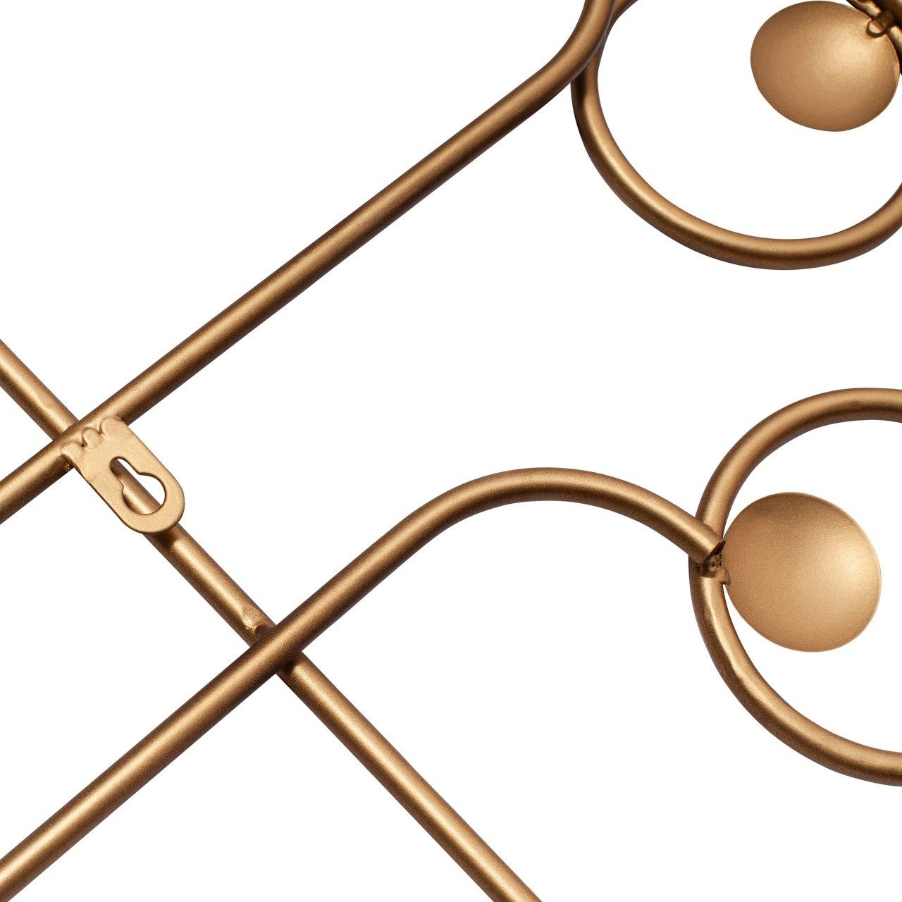 BePureHome Hängedekoration Wanddekoration Designobjekt Symphony Metall Gold 140/70