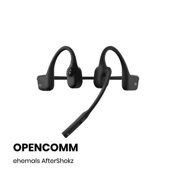Shokz OpenComm Bluetooth-Kopfhörer (Freisprechfunktion, Noise-Cancelling, A2DP Bluetooth, AVRCP Bluetooth, Bluetooth, HFP, HSP, NFC, Wireless)