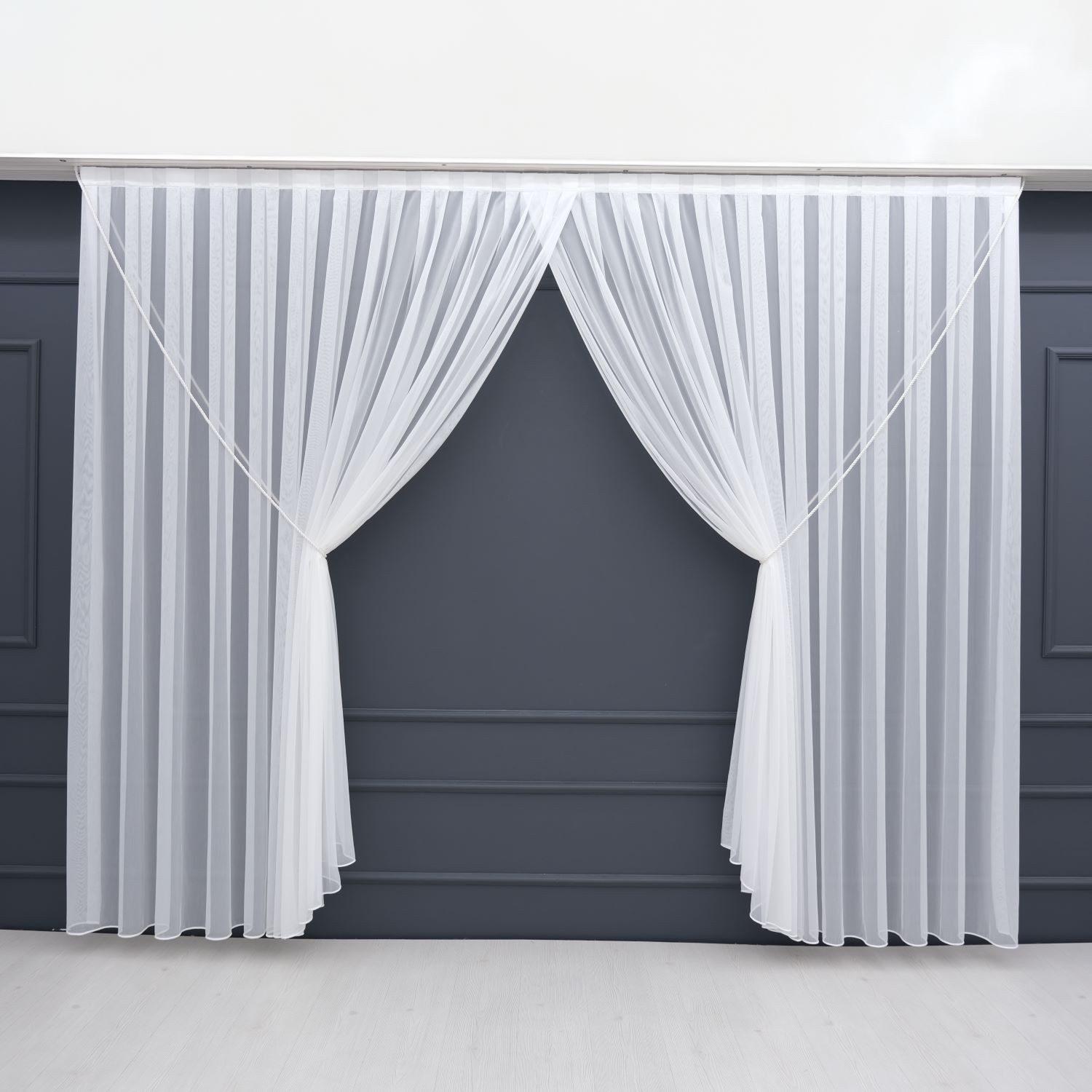 Gardinen by Justyna Gardine Y. Kruvaze Gardine Schlicht, Kräuselband, trans günstig online kaufen