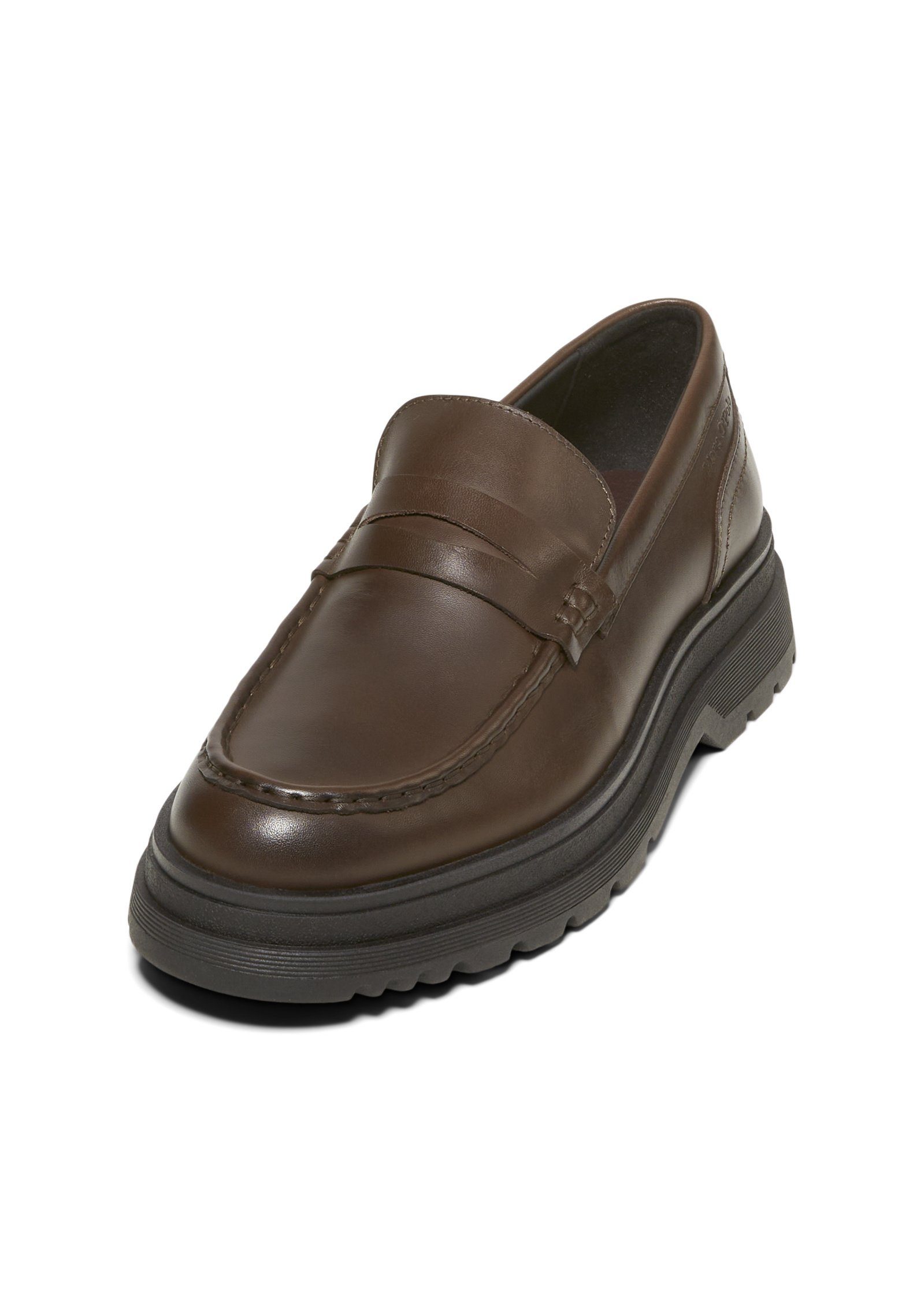 Marc O'Polo aus edlem Rindleder Loafer braun