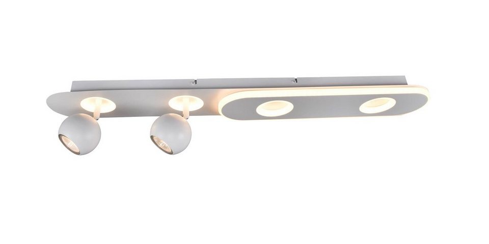 Brilliant Deckenleuchte Irelia, Lampe, Irelia LED Spotbalken 4flg weiß, 2x  PAR51, GU10, 5W geeignet fü