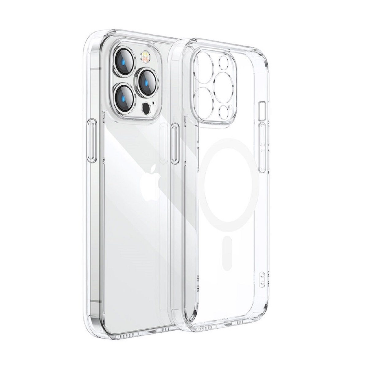 JOYROOM Handyhülle 14D Magnetic Case Hülle für iPhone 14 Pro/Plus, kompatibel mit MagSafe, transparent