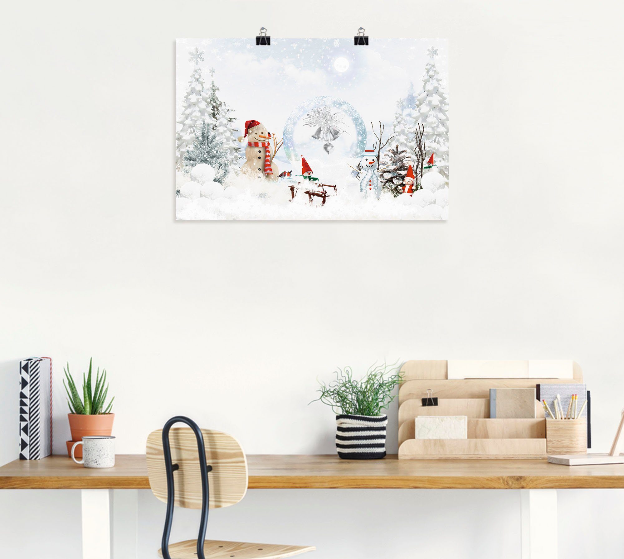 Artland Wandbild Weihnachtsmärchen, Weihnachten (1 Alubild, St), oder versch. als Wandaufkleber Leinwandbild, Größen Poster in