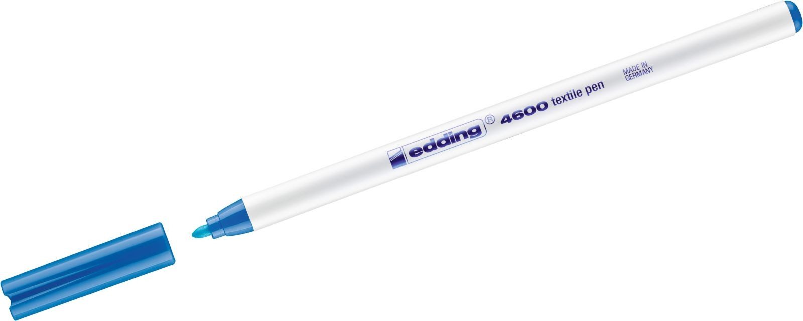 edding Filzstift Textilpen edding 4600 Rundspitze 1mm hellblau