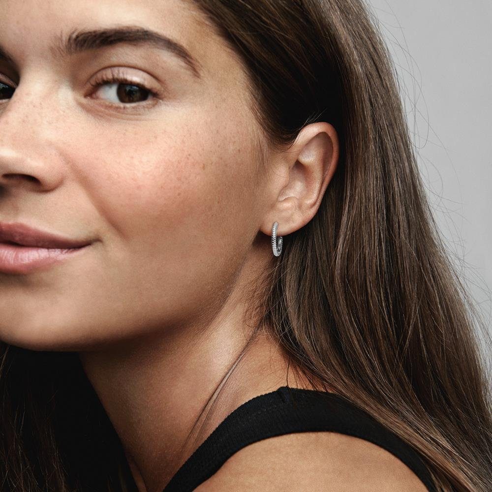 Pandora Paar Creolen Sterlingsilber Damen Creolen, Moments-Kollektion PANDO günstig online kaufen