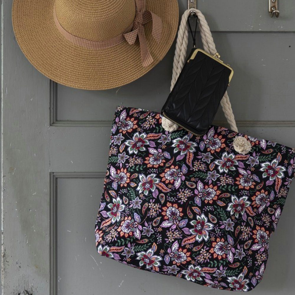 Standbag handmade von Juleeze 43x9x33cm Clayre Strandtasche Eef & Beige Farben versch.