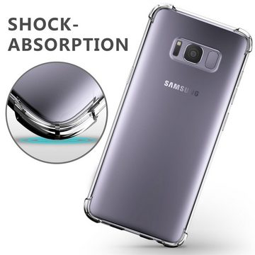 CoolGadget Handyhülle Anti Shock Rugged Case für Samsung Galaxy S8 Plus 6,2 Zoll, Slim Cover Kantenschutz Schutzhülle für Samsung S8+ Hülle Transparent