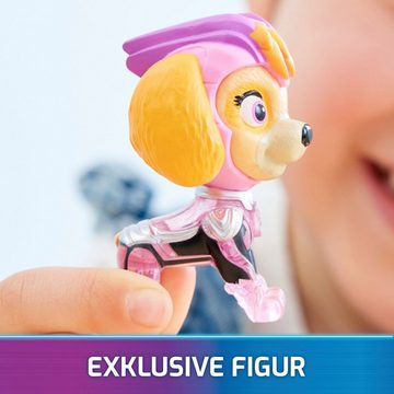 Spin Master Spielzeug-Auto Paw Patrol - Movie II - Basic Themed Vehicles Skye, Flugzeug mit Welpenfigur, Licht- und Soundeffekt