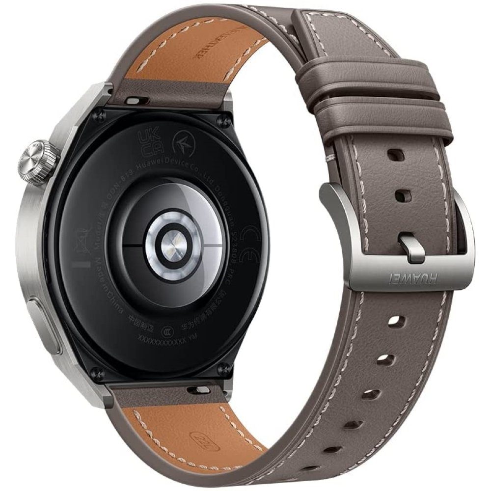 Huawei Watch Smartwatch grau gray mm Titanium 46 leather GT Smartwatch 3 Pro - 