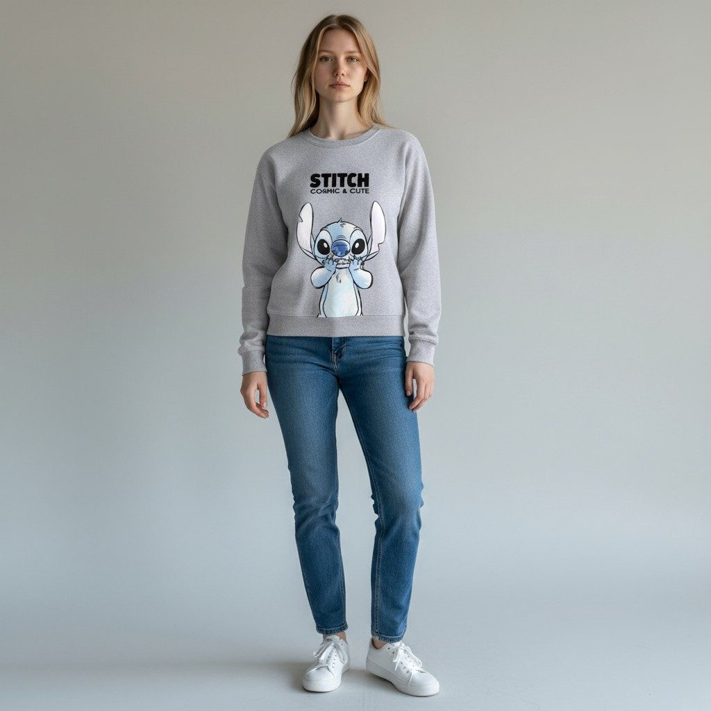 Cerdá Sweatshirt Disney STITCH COSMIC & CUTE Sweat-Pullover Größe XS - XL