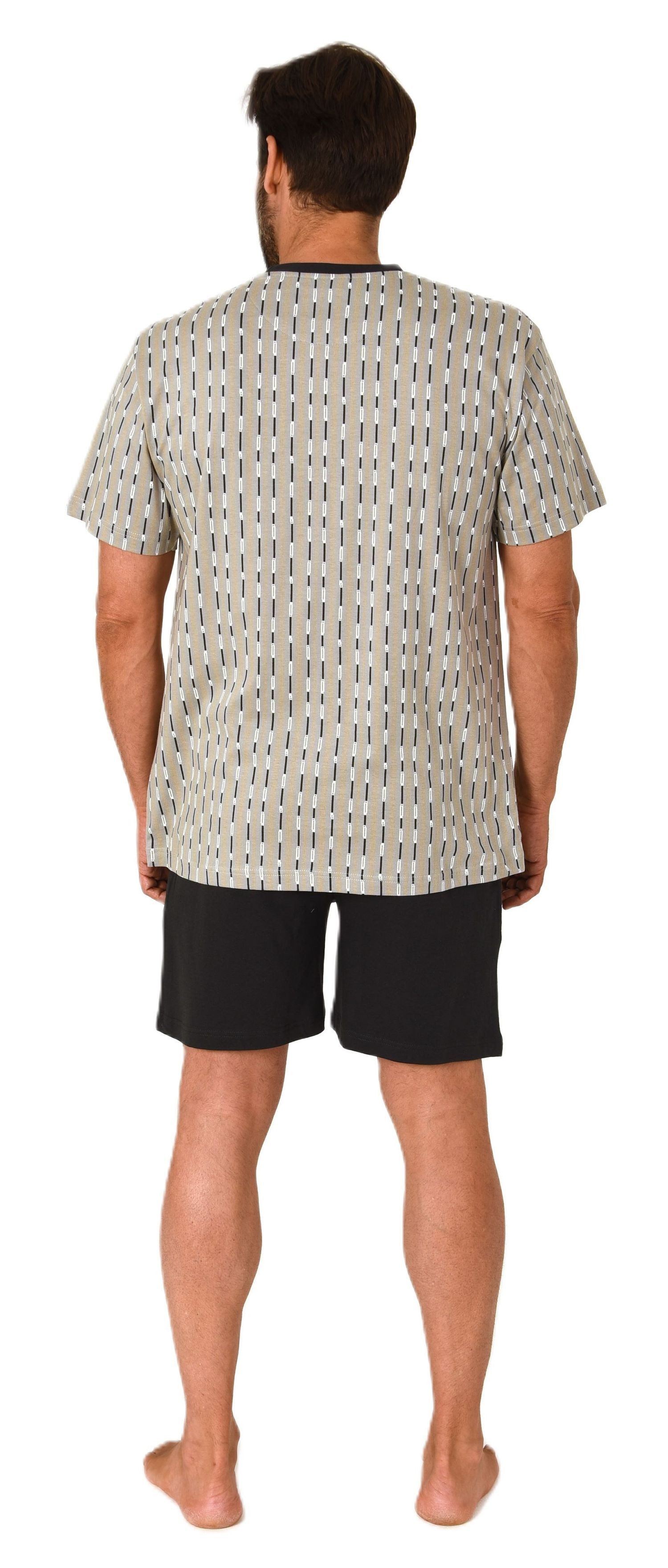 Normann Pyjama Normann Herren kurzarm Schlafanzug Shorty Pyjama