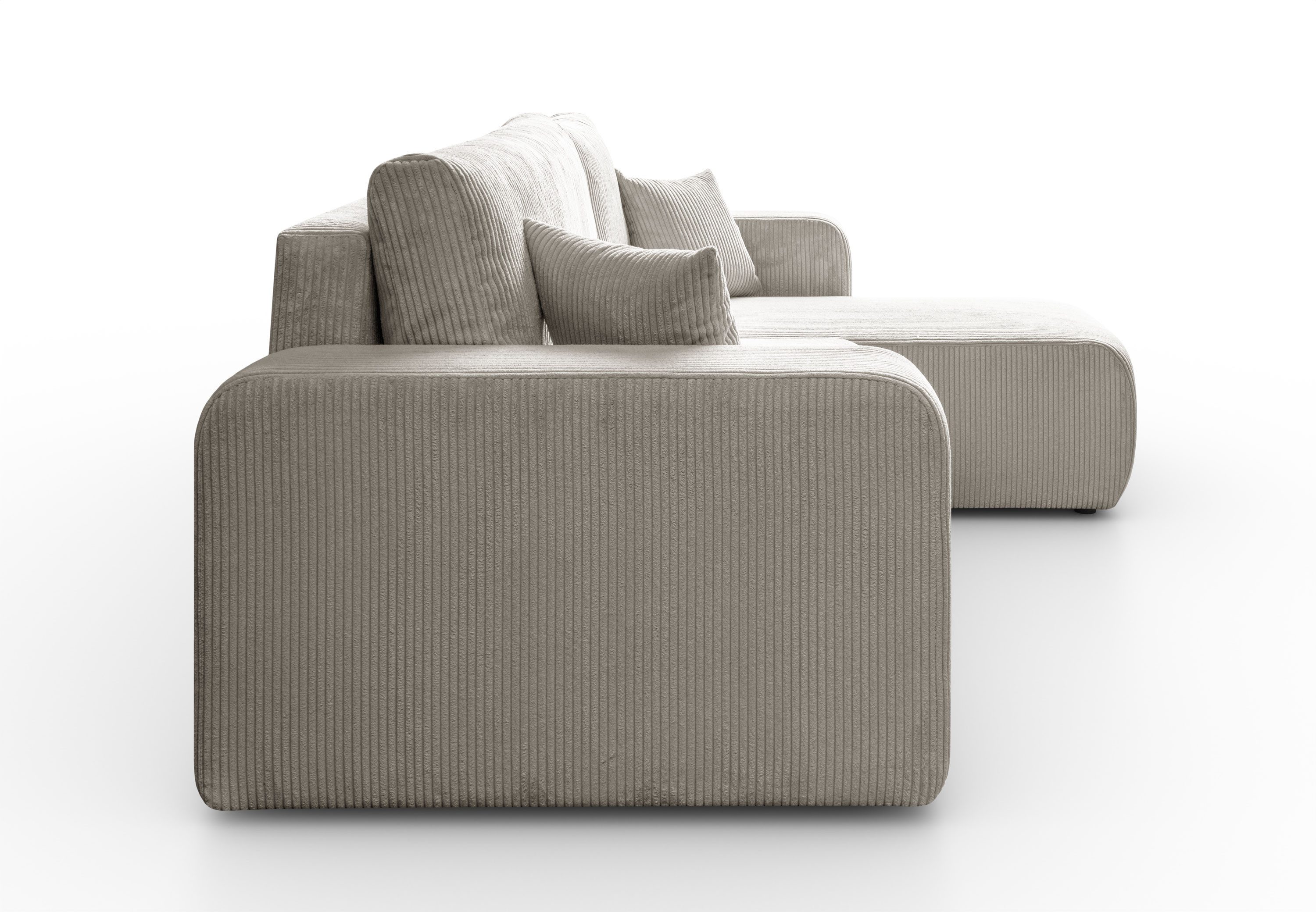 Lookway Ecksofa PRESTIGE L-Form Couch, mit Bettfunktion und Bettkasten