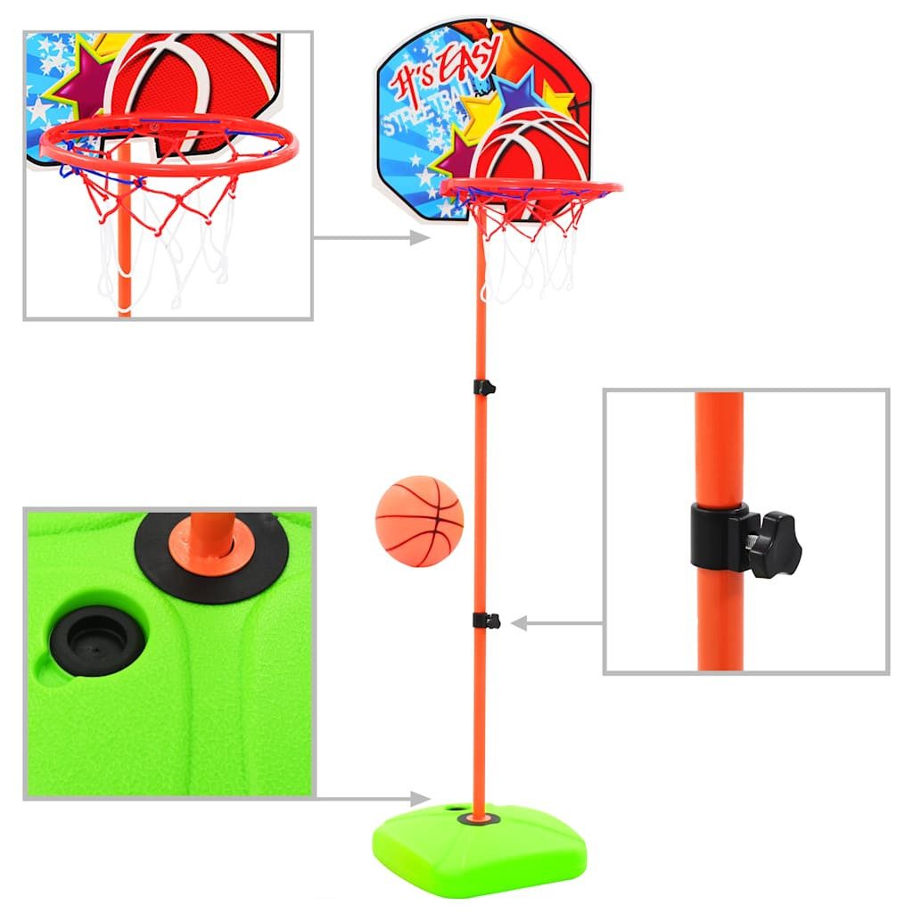 vidaXL Basketballständer Kinder Basketballkorb und Ball Set