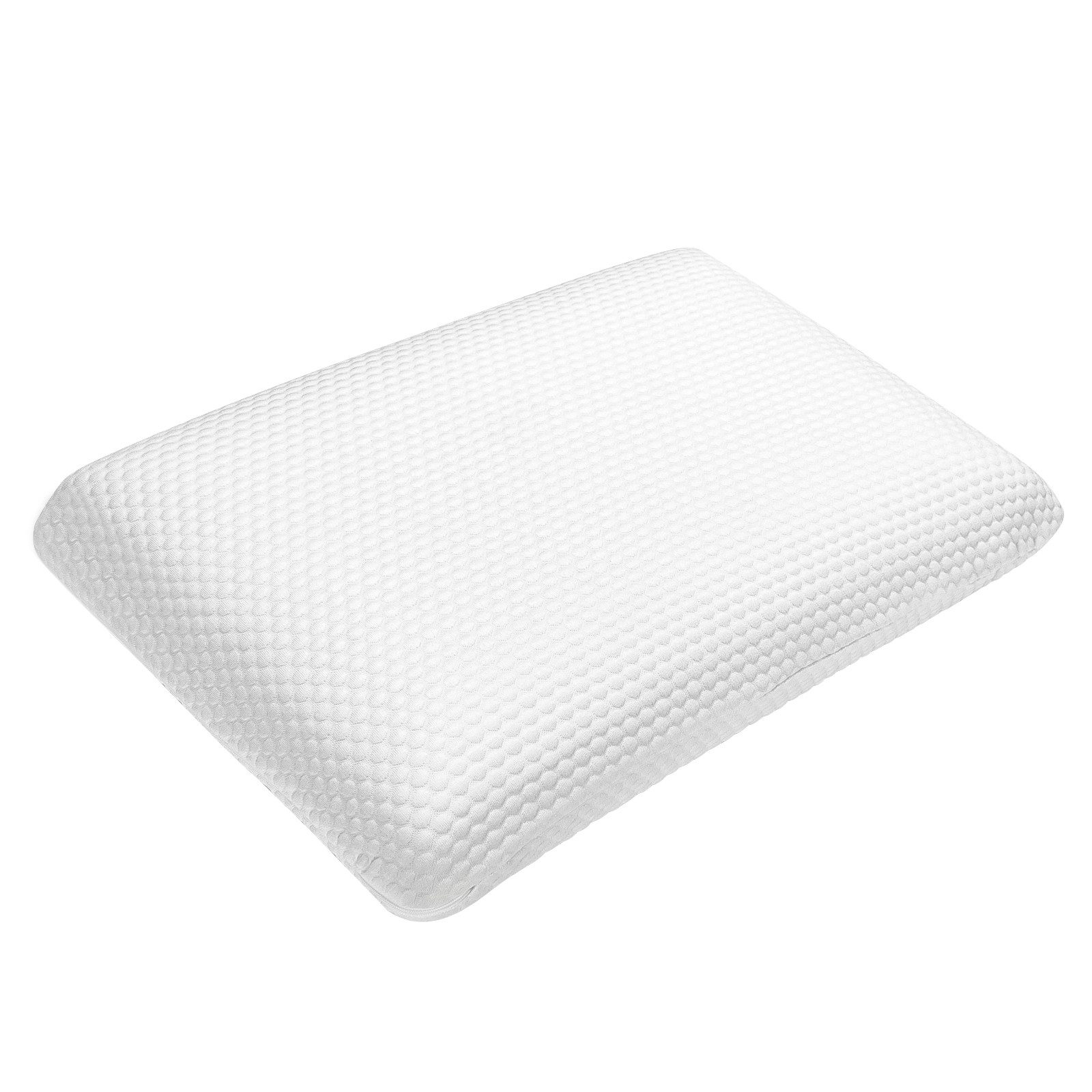 COSTWAY Kopfkissen, aus Memory Schaum, mit waschbarem Kissenbezug
