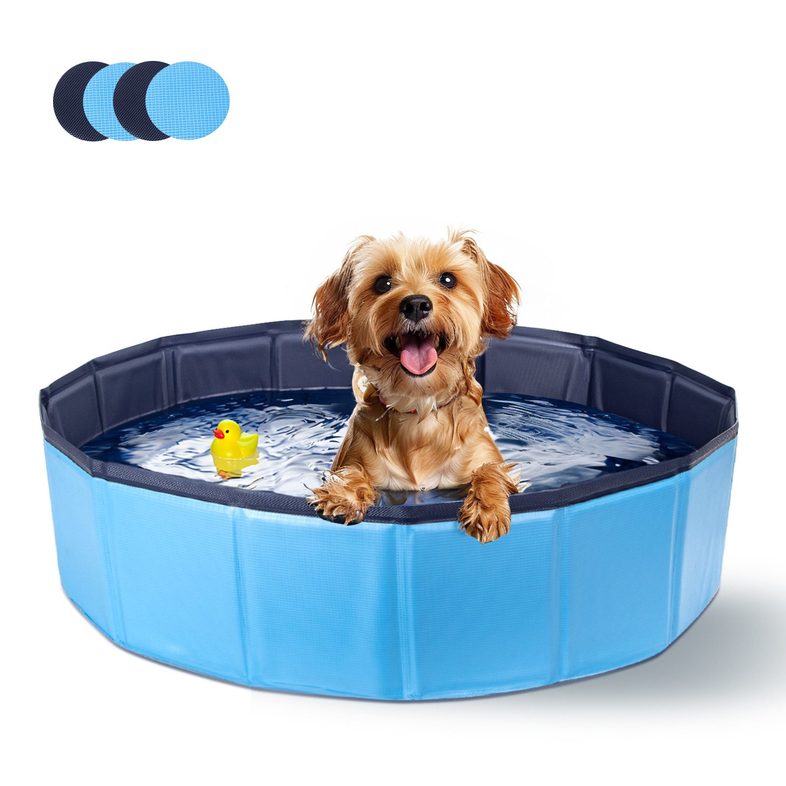 Hundematratze Hundepool für Große & Kleine Hunde, Faltbarer Hunde Planschbecken